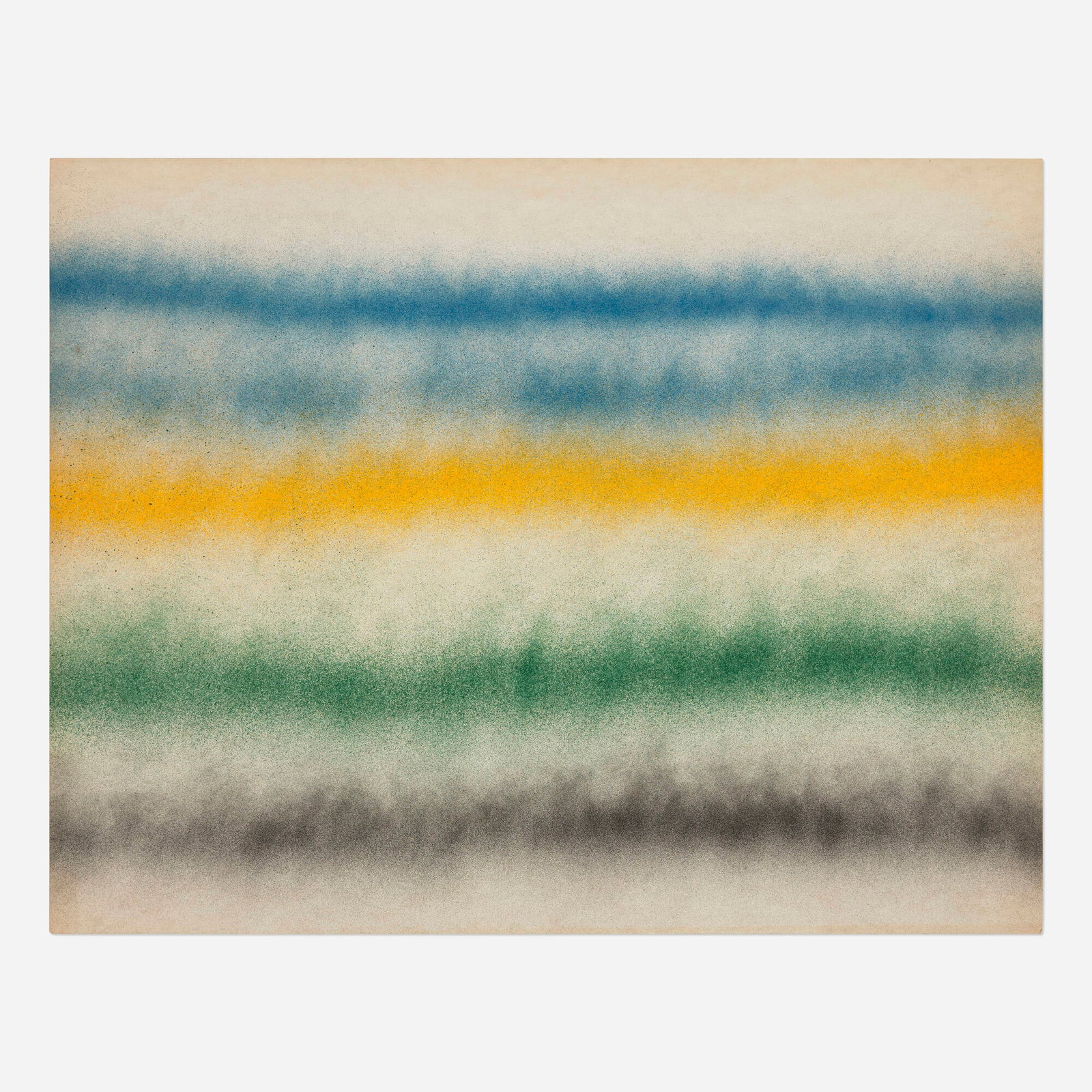 Bill Bollinger, Untitled: Bill Bollinger Untitled c. 1970 spray paint on bristol board 22 h x 28 w in (56 x 71 cm) Provenance: Mitchell Algus Gallery, New York | Acquired from the previous in 2021 by the present owner This