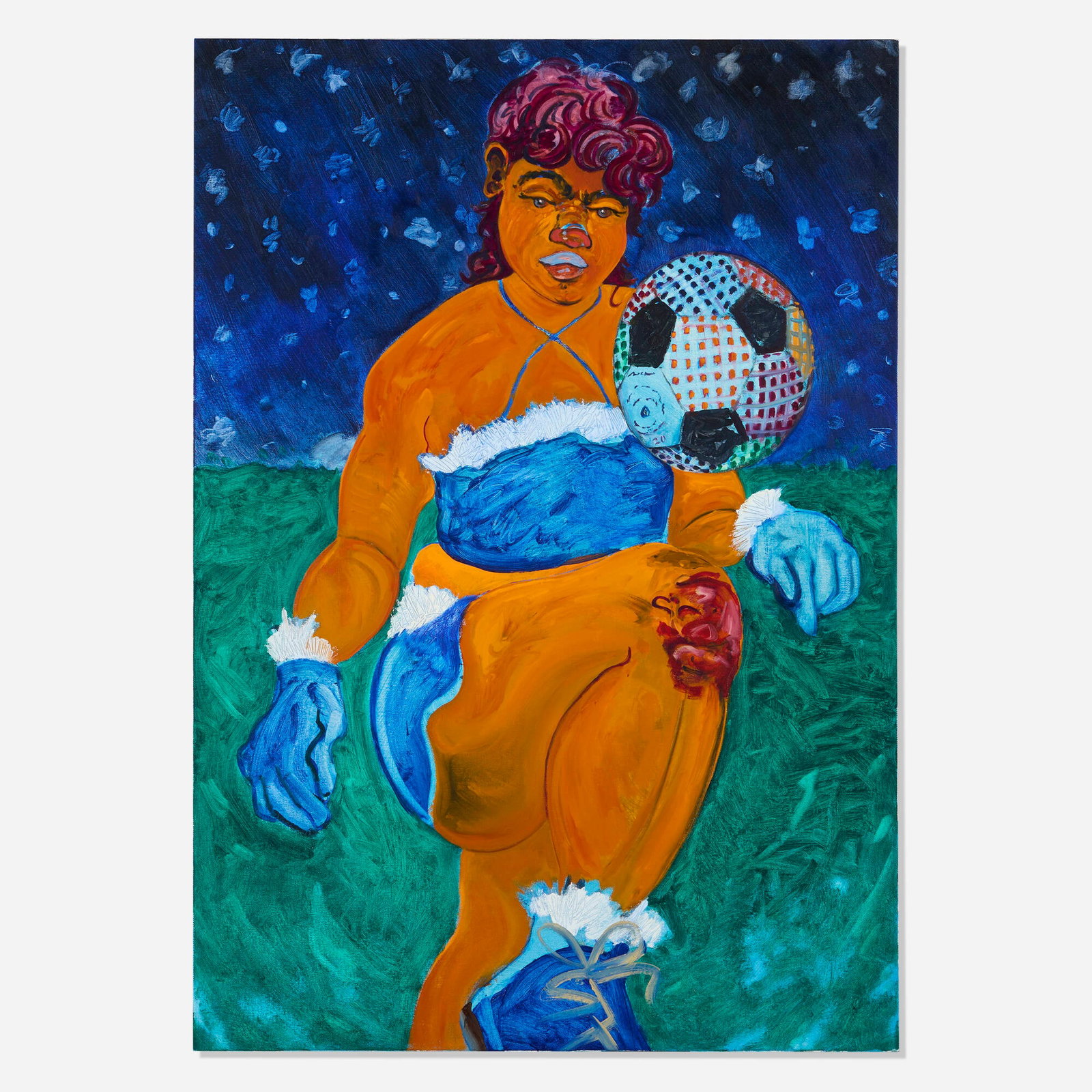 Ricardo Partida, Midwest is Best: Ricardo Partida Midwest is Best 2021 oil on canvas 38.375 h x 27 w in (97 x 69 cm) Provenance: Deli Gallery, New York | Private Collection This work will sh