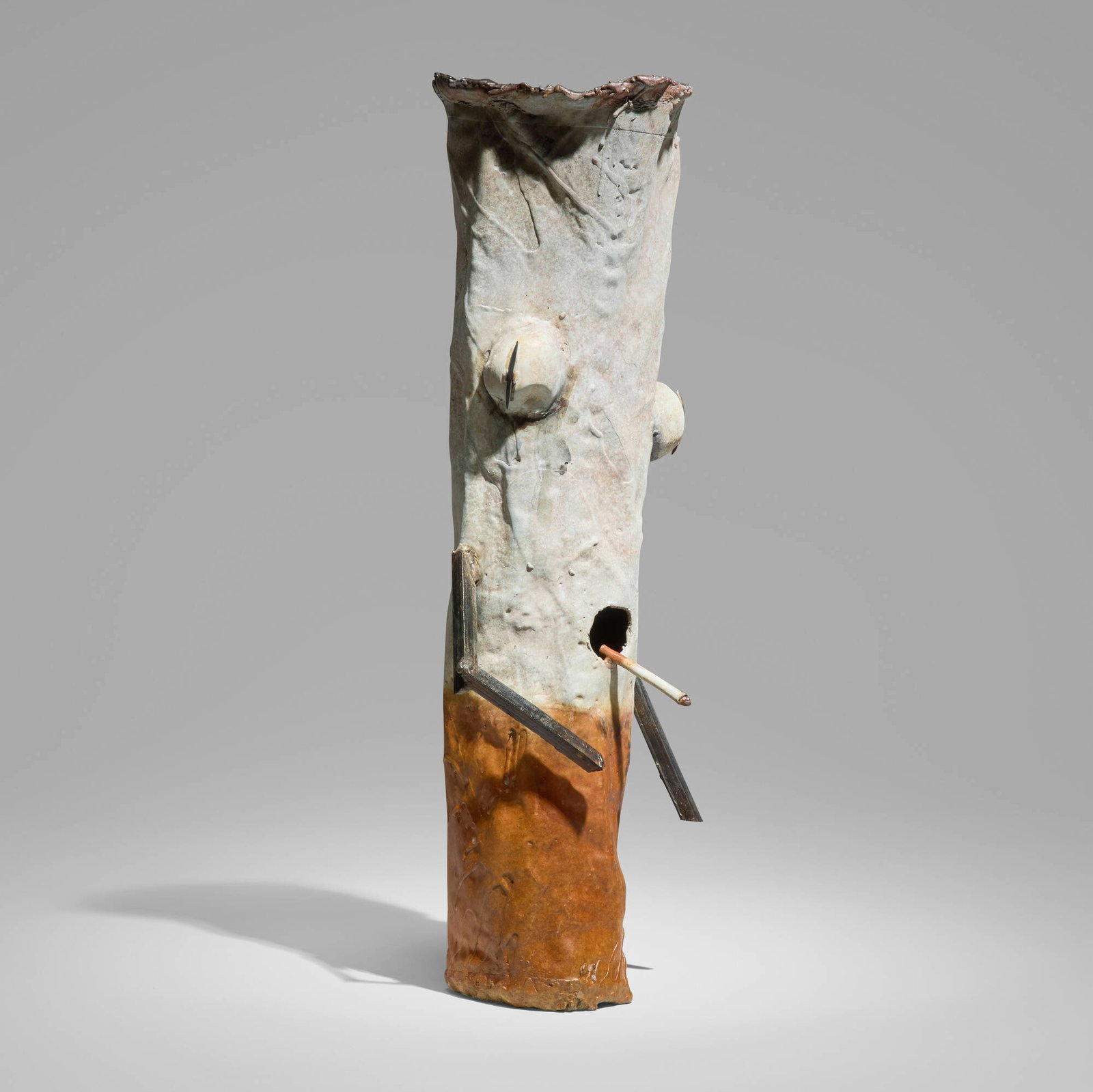 Jon Pylypchuk, Untitled "I Know I'll Never Love This Way Again" (TBC): Jon Pylypchuk Untitled "I Know I'll Never Love This Way Again" (TBC) 2021 patinated bronze 25.5 h x 8 w x 8.5 d in (65 x 20 x 22 cm) Provenance: Nino Mier Gallery, Los Angeles | Private Collection