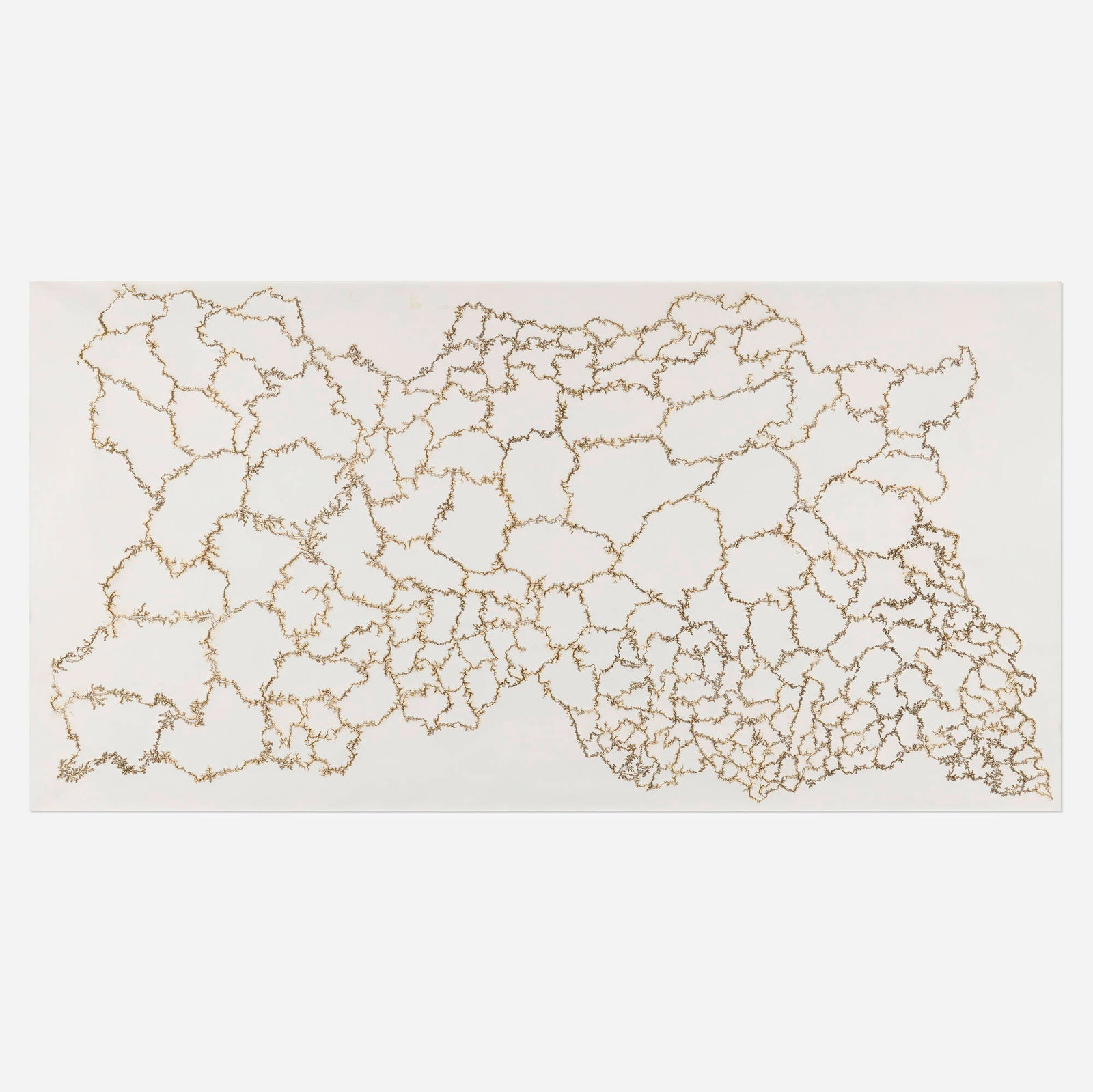 Troika, Cartography of Control #1: Troika Cartography of Control #1 2014 electric charge on paper 60 h x 117 w in (152 x 297 cm) Provenance: Kohn Gallery, Los Angeles | Private Collection Exhibite
