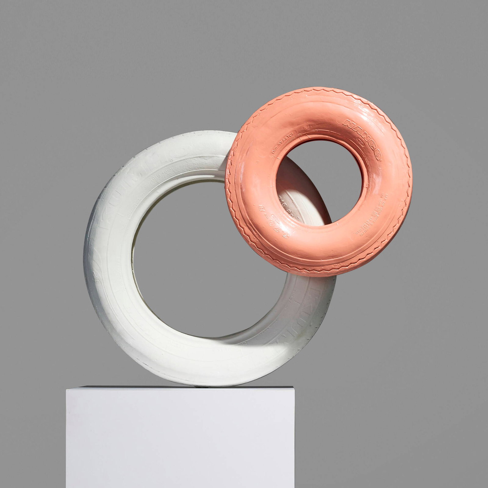 Jon Pylypchuk, I have pink eye too: Jon Pylypchuk I have pink eye too 2018 enamel paint over bronze 65 h x 29 w x 20 d in (165 x 74 x 51 cm) Provenance: Nino Mier Gallery, Los Angeles | Private Collection <