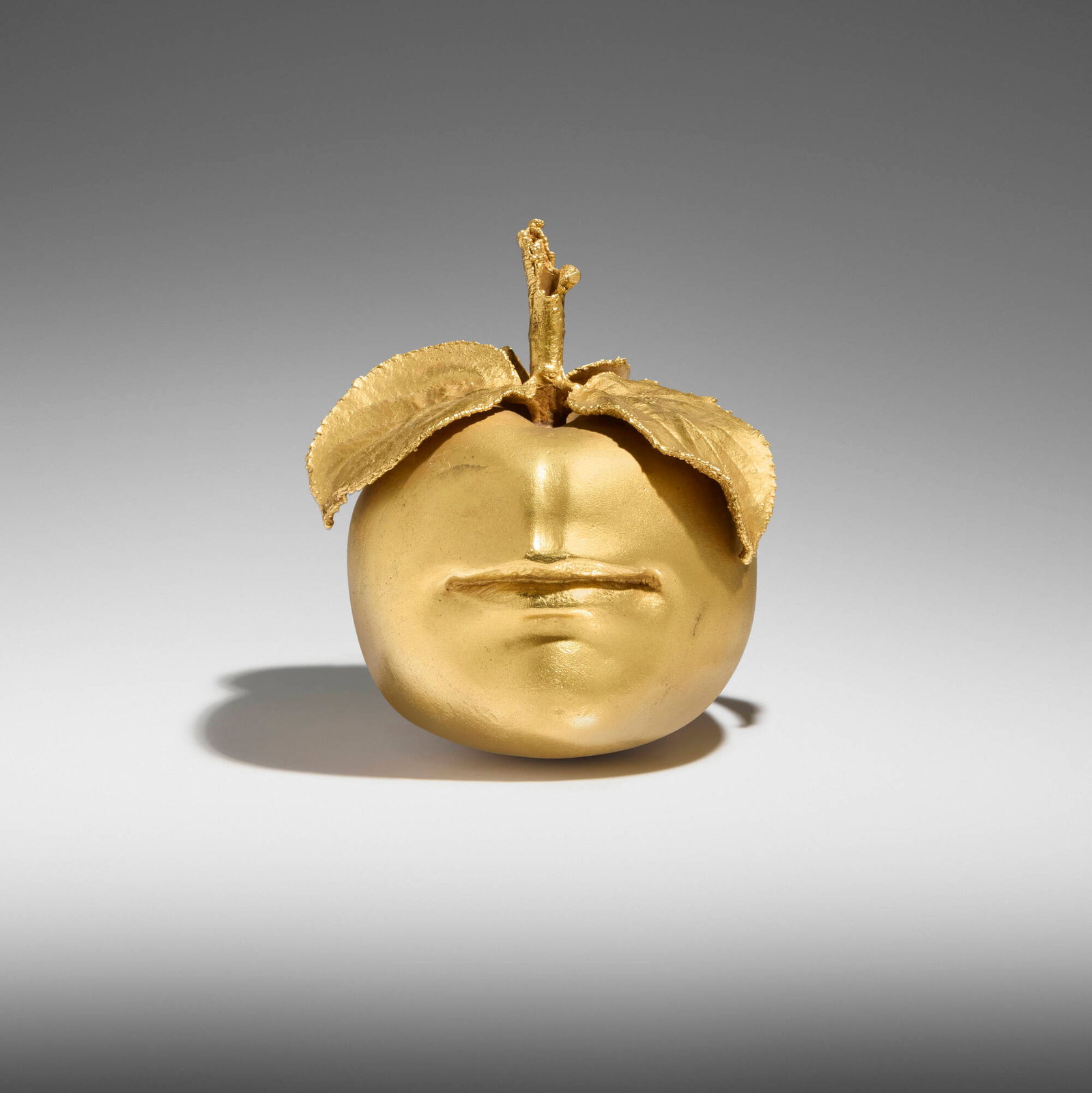 Claude Lalanne, Pomme Bouche: Claude Lalanne Pomme Bouche Artcurial France, 1975 / 1980 gilt bronze 6.25 h x 4.75 w x 4.5 d in (16 x 12 x 11 cm) Impressed signature and number to underside 'Lalanne 95/250 Artcurial' with
