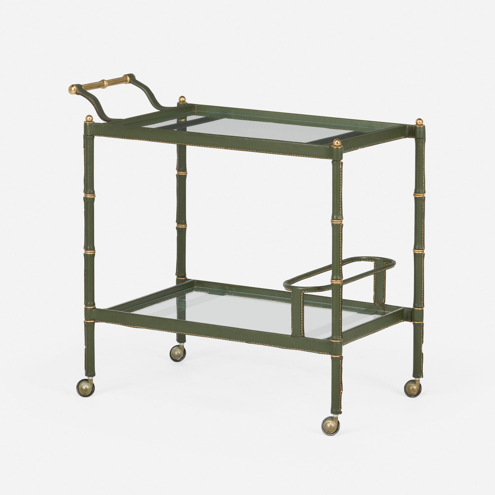 Jacques Adnet, attribution, Bar cart (1 of 4)