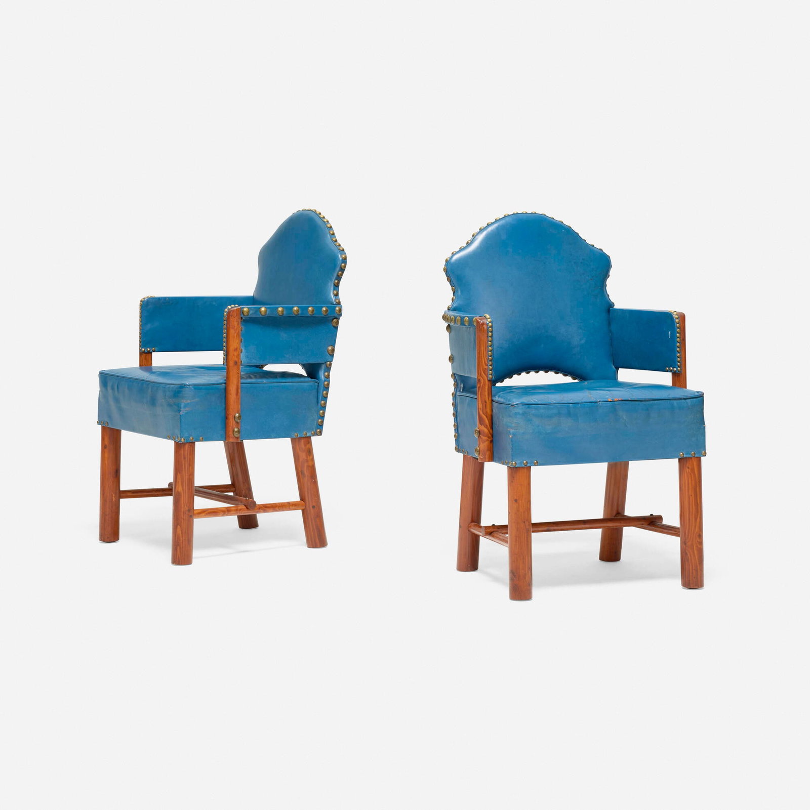 Thomas Molesworth, Keyhole armchairs from Hunter Hereford Ranch, Jackson Hole, pair - 2