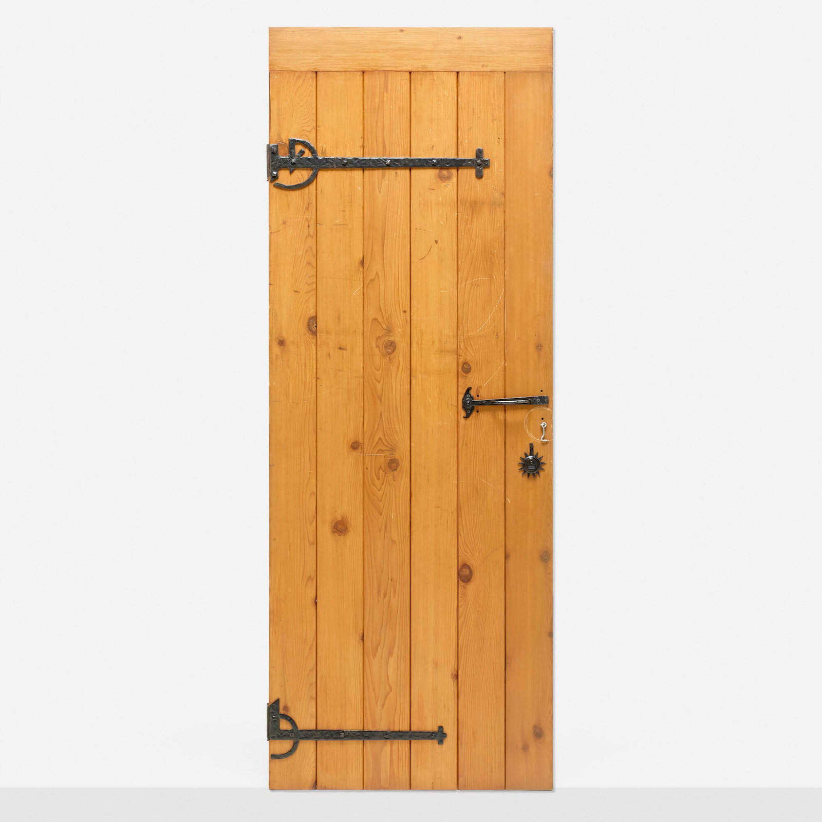 Thomas Molesworth, Door: Thomas Molesworth Door USA, c. 1945 pine, wrought iron 80 h x 30 w x 2 d in (203 x 76 x 5 cm) Provenance: The Ruth and Jake Bloom Collection This work will ship from Los Angeles, California.