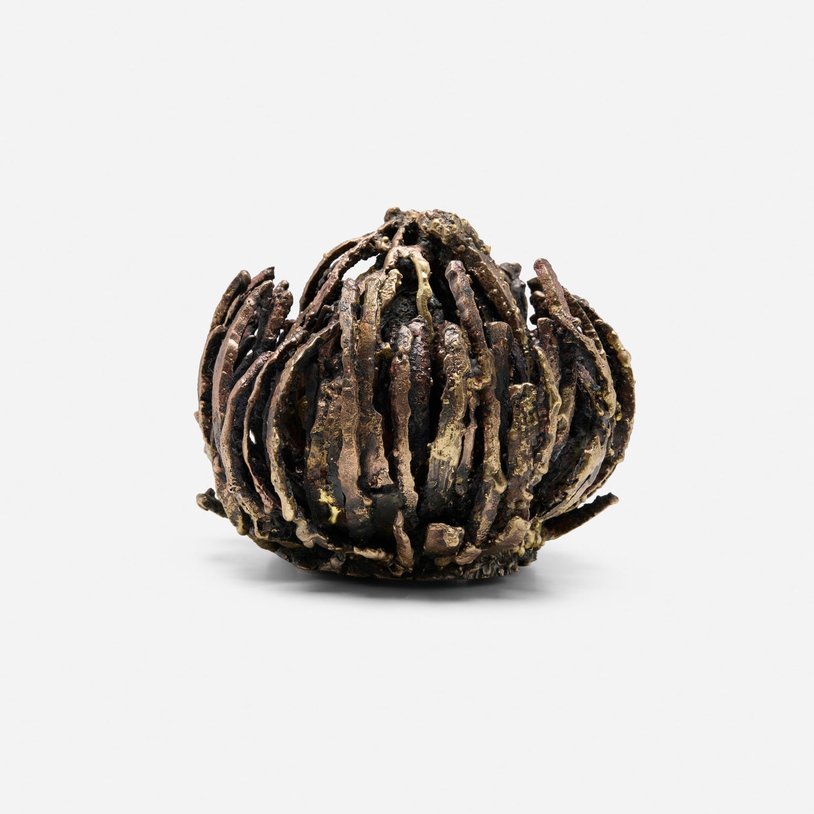 James Bearden, Anemone form: James Bearden Anemone form 2022 plasma-carved bronze 6.75 h x 8 dia in (17 x 20 cm) Form is composed of two elements. Incised signature to underside 'JB'. Provenance: The Artist This work will ship