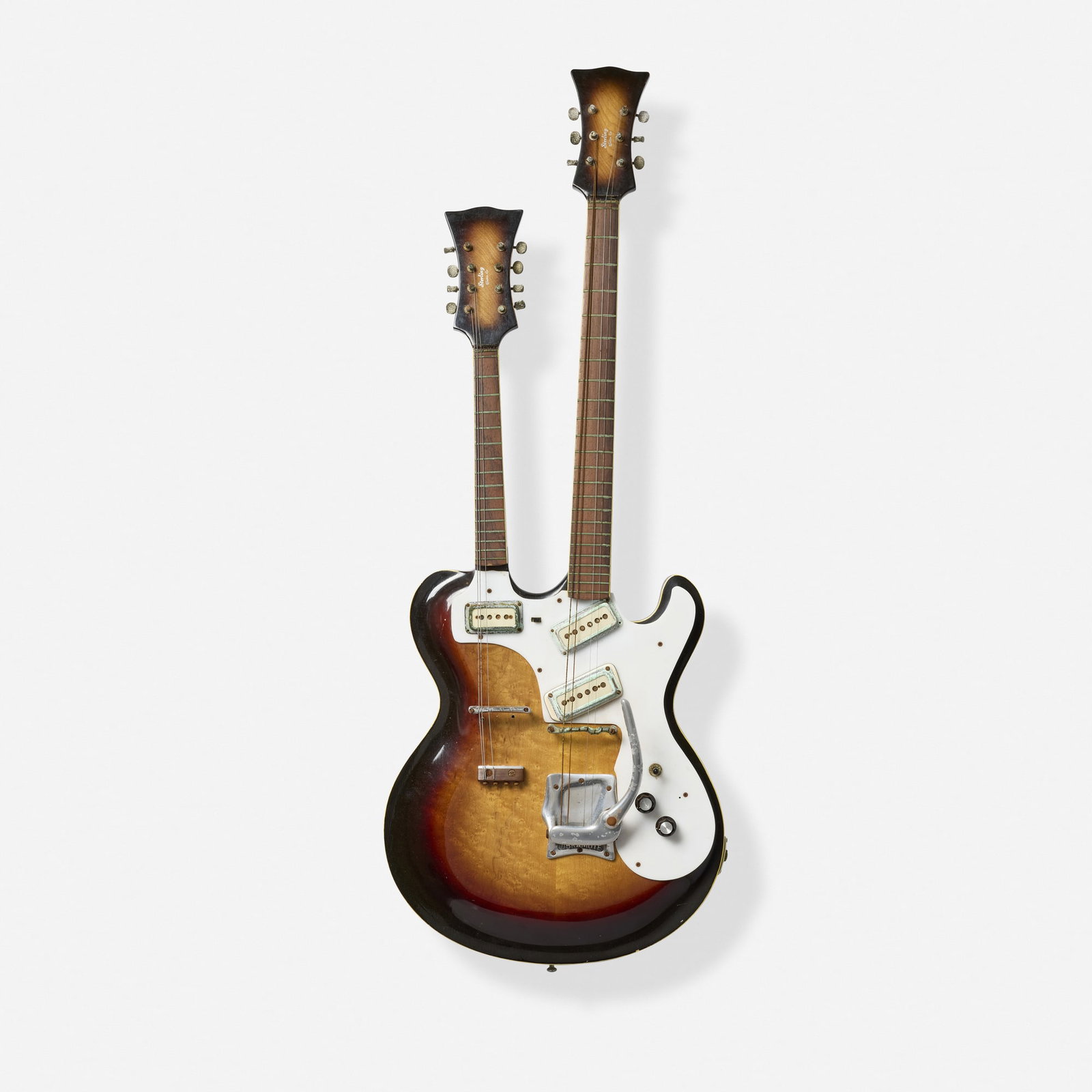 Sterling Guitar Co., Mandola/Guitar Doubleneck Hollowbody Electric Guitar, c. 1963 (1 of 4)