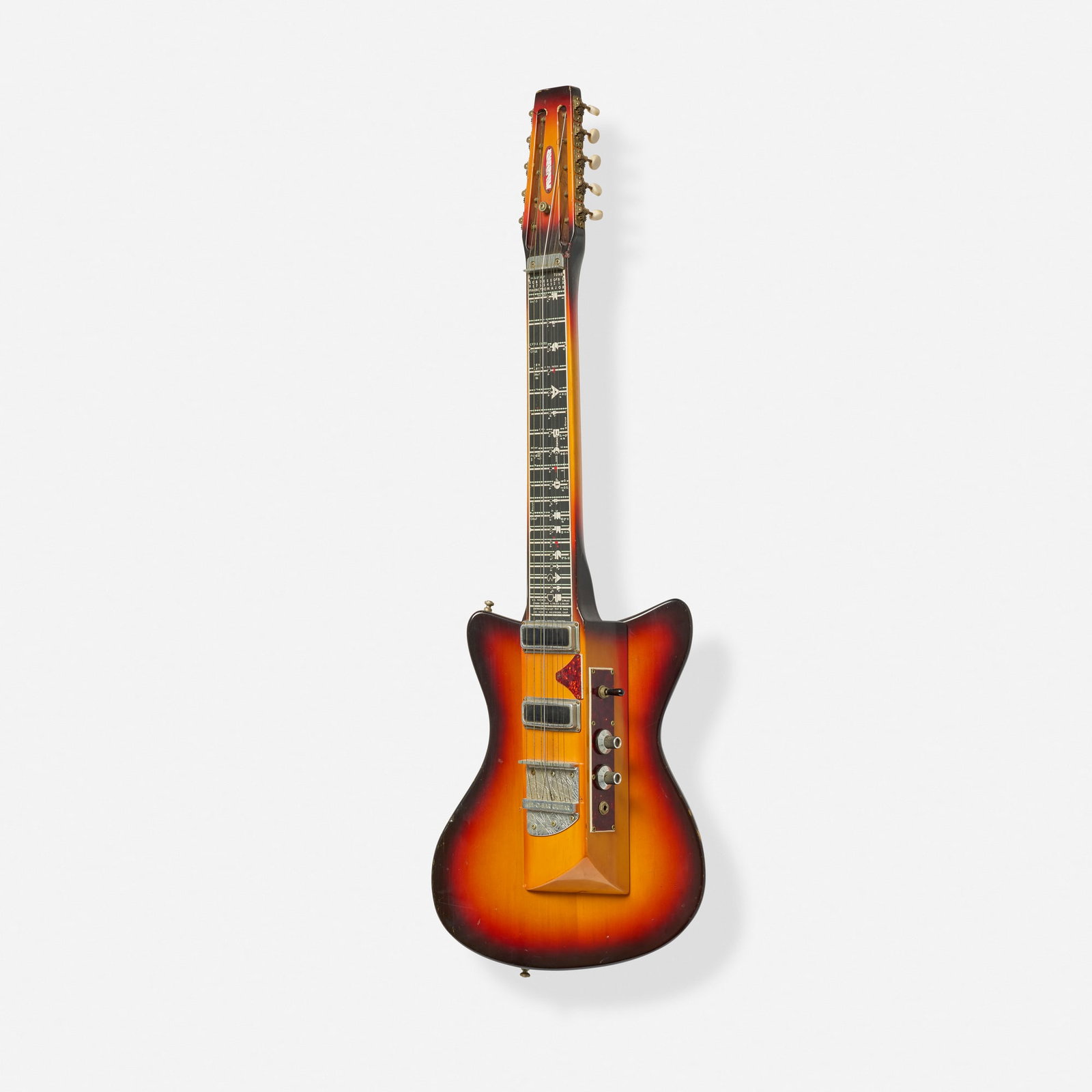 Smith, Mel-o-bar Standing Steel Guitar, c. 1969: Smith Mel-o-bar Standing Steel Guitar, c. 1969 Bakersfield, USA Made by Rosac Finish: Sunburst Serial number: MS039 Sold with hardshell case. Provenance: Front Porch