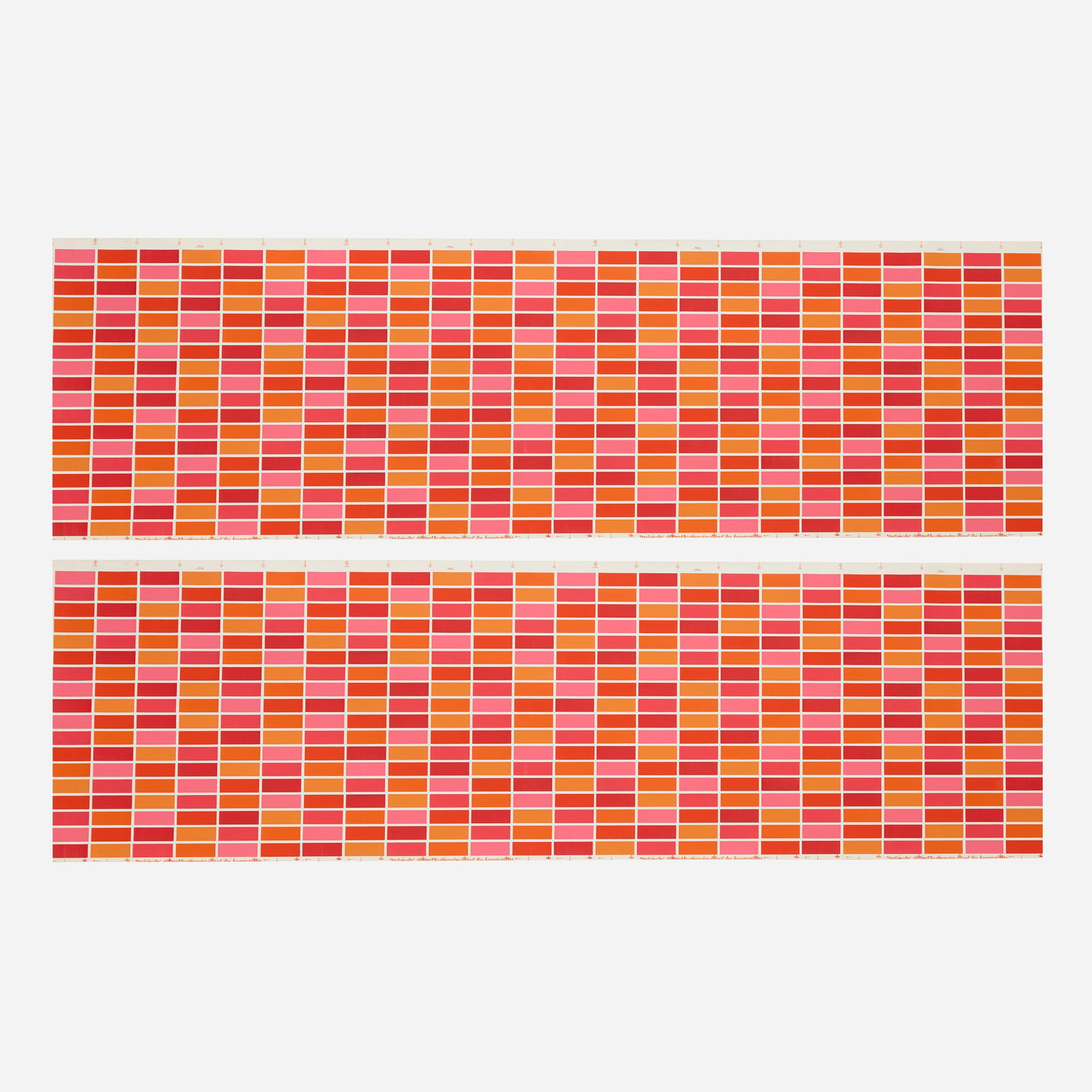 Alexander Girard, Rectangles wallpaper rolls, set of two (1 of 2)