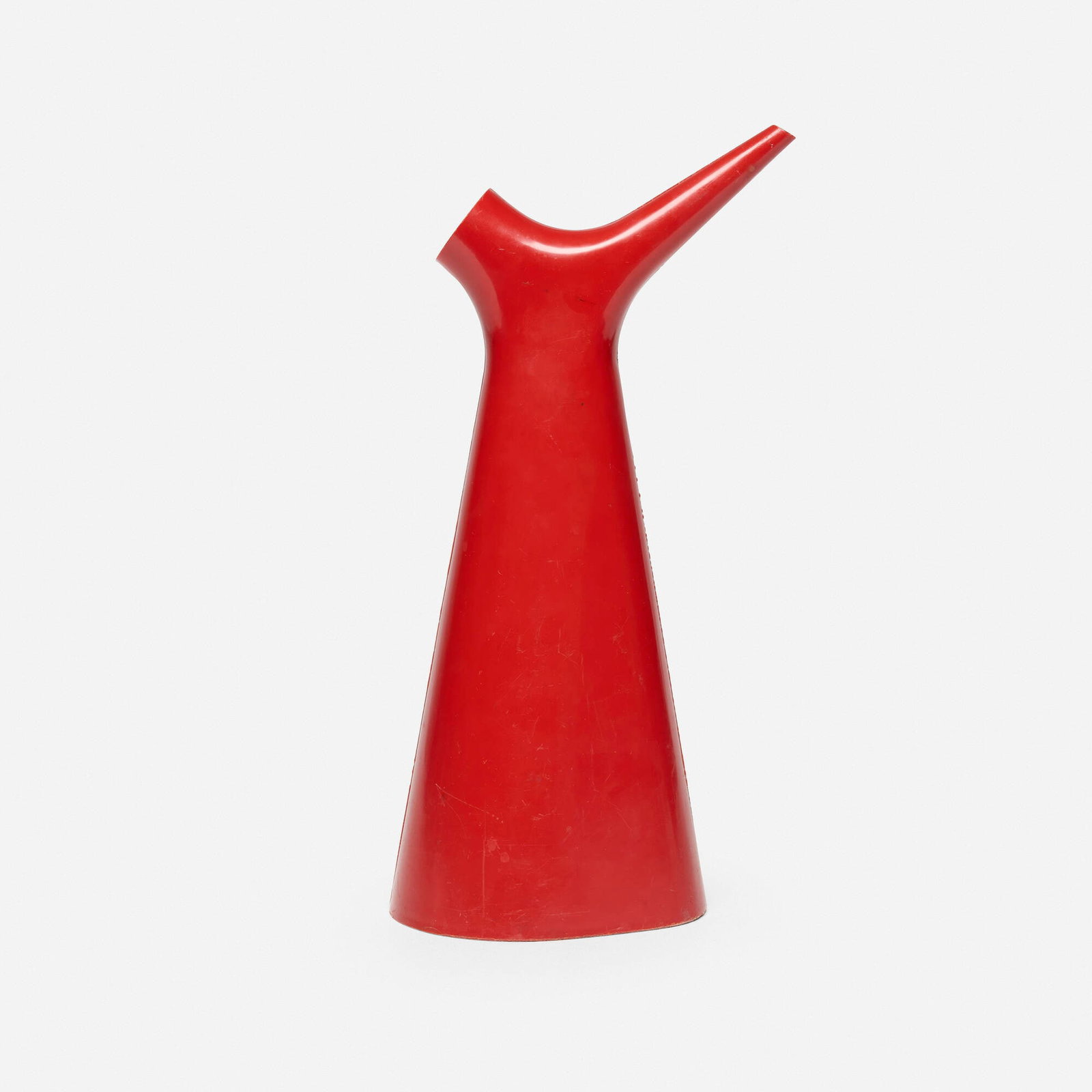 Carl-Arne Breger, Water pitcher: Carl-Arne Breger Water pitcher Gustavsberg Sweden, 1957 plastic 13.25 h x 4.25 w x 7 d in (34 x 11 x 18 cm) Molded manufacturer's mark to underside 'Gustavsberg Made In Sweden�