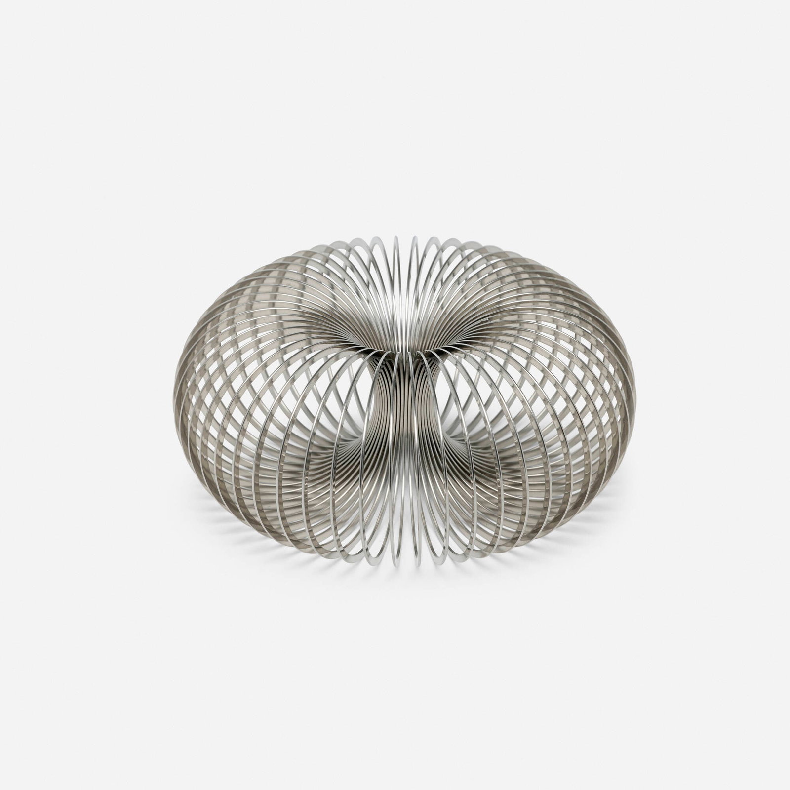Ekco Products Company, Candle holder: Ekco Products Company Candle holder USA, c. 1953 stainless steel 2.5 h x 5.25 dia in (6 x 13 cm) An example of this design is in the permanent collection of the