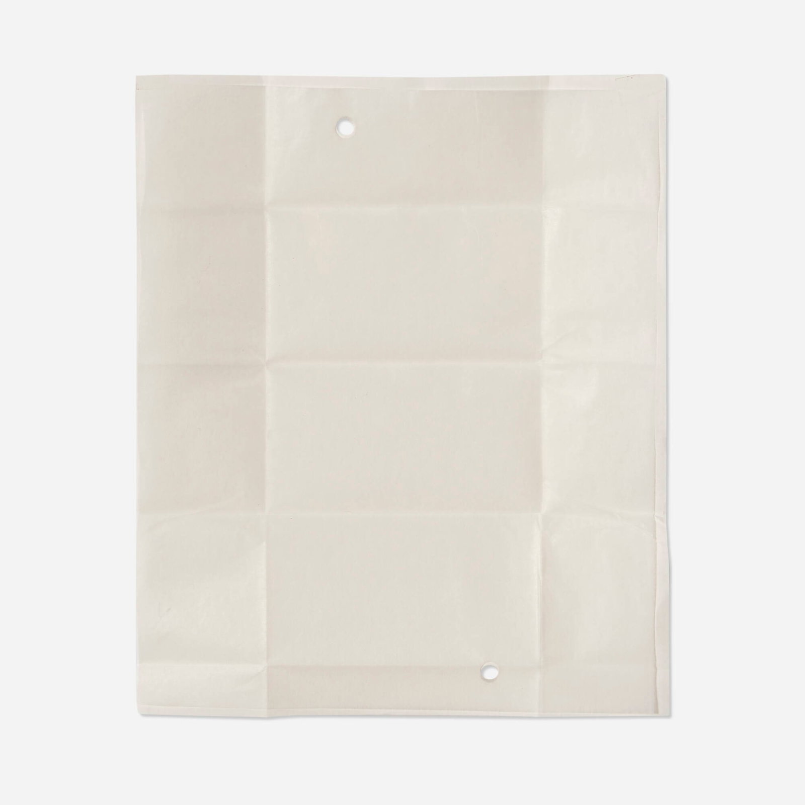 Olaf Nicolai, Diamond Parcel Paper #A3: Olaf Nicolai Diamond Parcel Paper #A3 2018 perforated diamond parcel paper 7.5 h x 6 w in (19 x 15 cm) Provenance: Galerie Eigen + Art, Berlin | Private Collection This work will ship from Chicago,