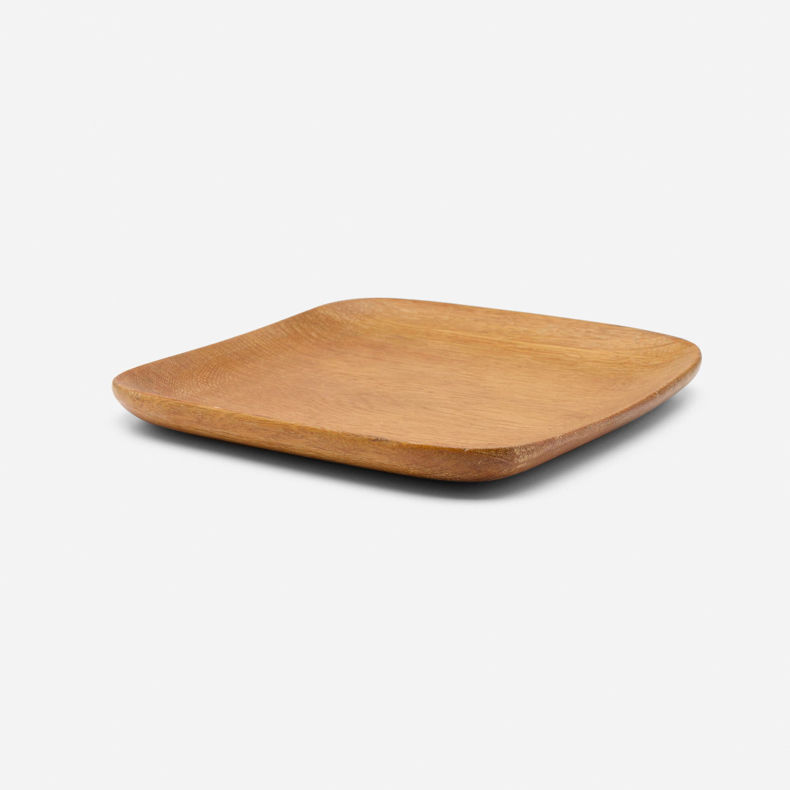 Mary Wright, Tray: Mary Wright Tray USA, c. 1945 oak 8.5 h x 8.5 w x 1 d in (22 x 22 x 3 cm) Incised manufacturer's mark to underside 'Mary Wright'. Provenance: Private Coll