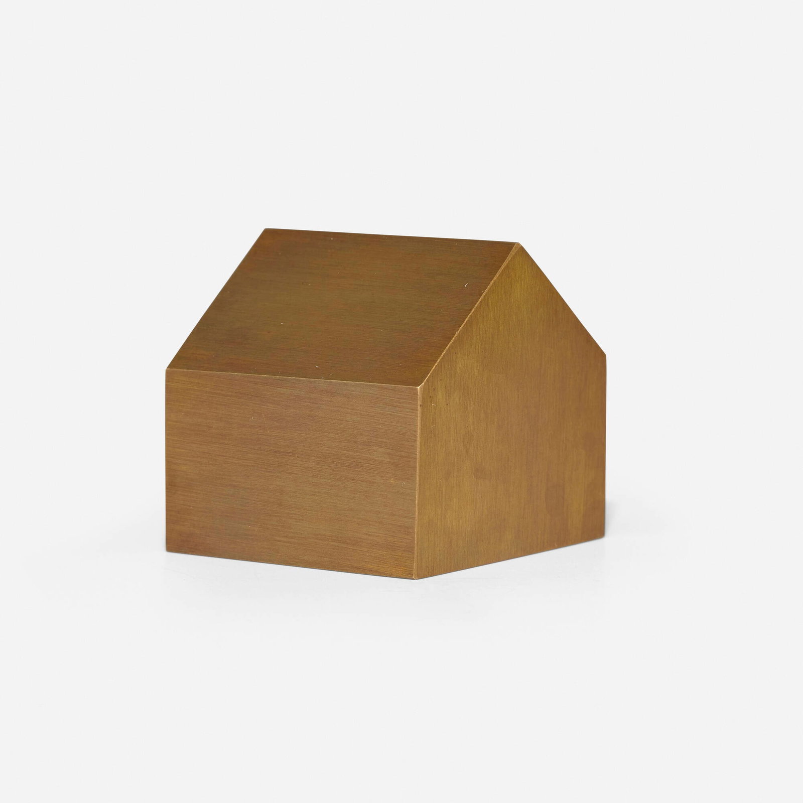Japanese, House paperweight: Japanese House paperweight 21st century bronze 1.625 h x 1.625 w x 1.5 d in (4 x 4 x 4 cm) This work will ship from Chicago, Illinois.