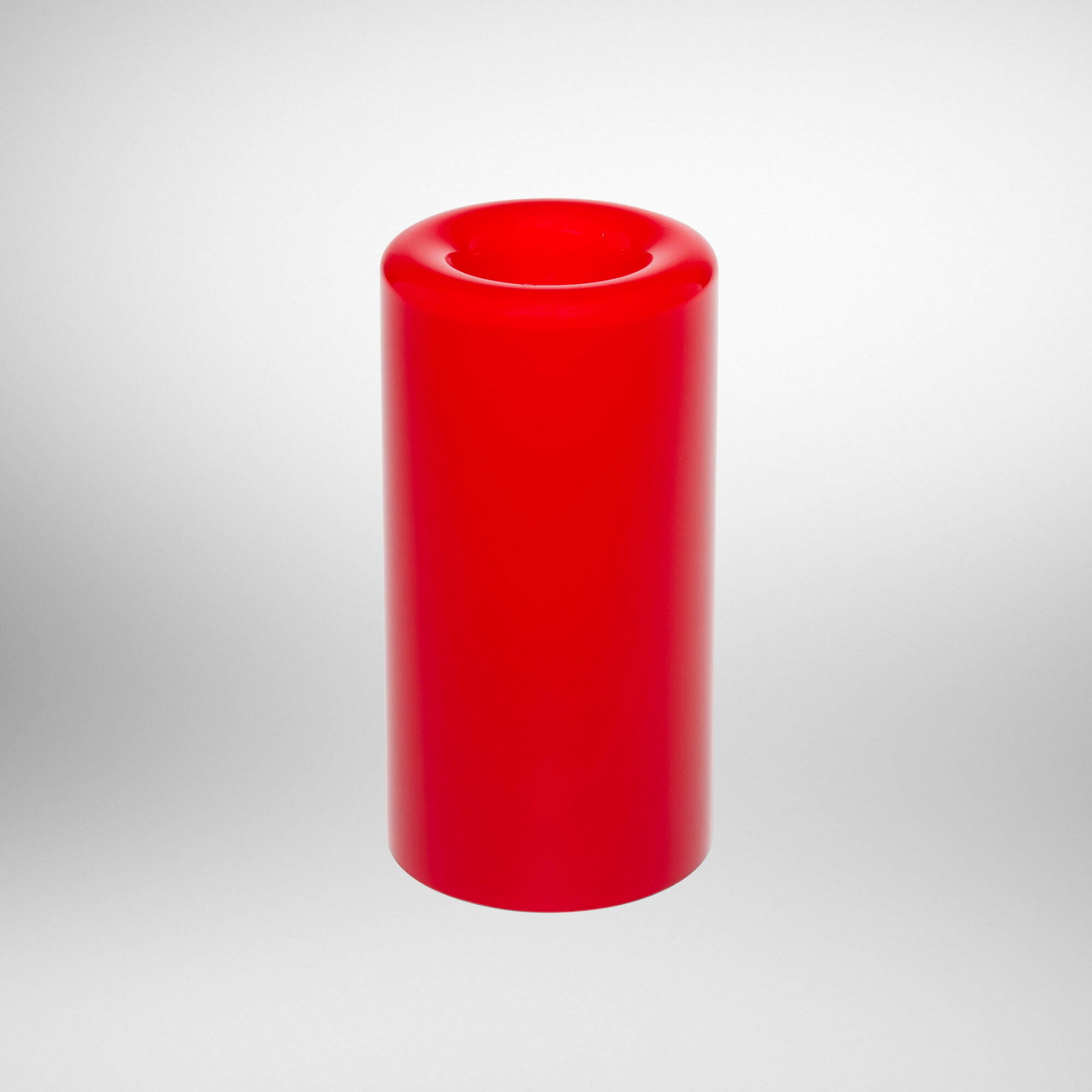 Owe Elven, Eternell candle holder: Owe Elven Eternell candle holder Orrefors Sweden, c. 1970 cased glass 6.125 h x 3.25 dia in (16 x 8 cm) Decal manufacturer's label to side 'Orrefors Sweden'. This work will ship from