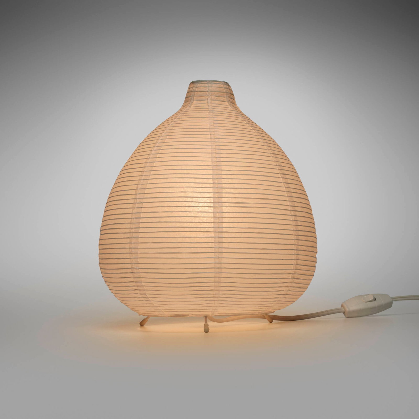 Ikea, Vate table lamp: Ikea Vate table lamp Sweden, c. 2010 rice paper, enameled steel 10 h x 8.5 dia in (25 x 22 cm) This work will ship from Chicago, Illinois.