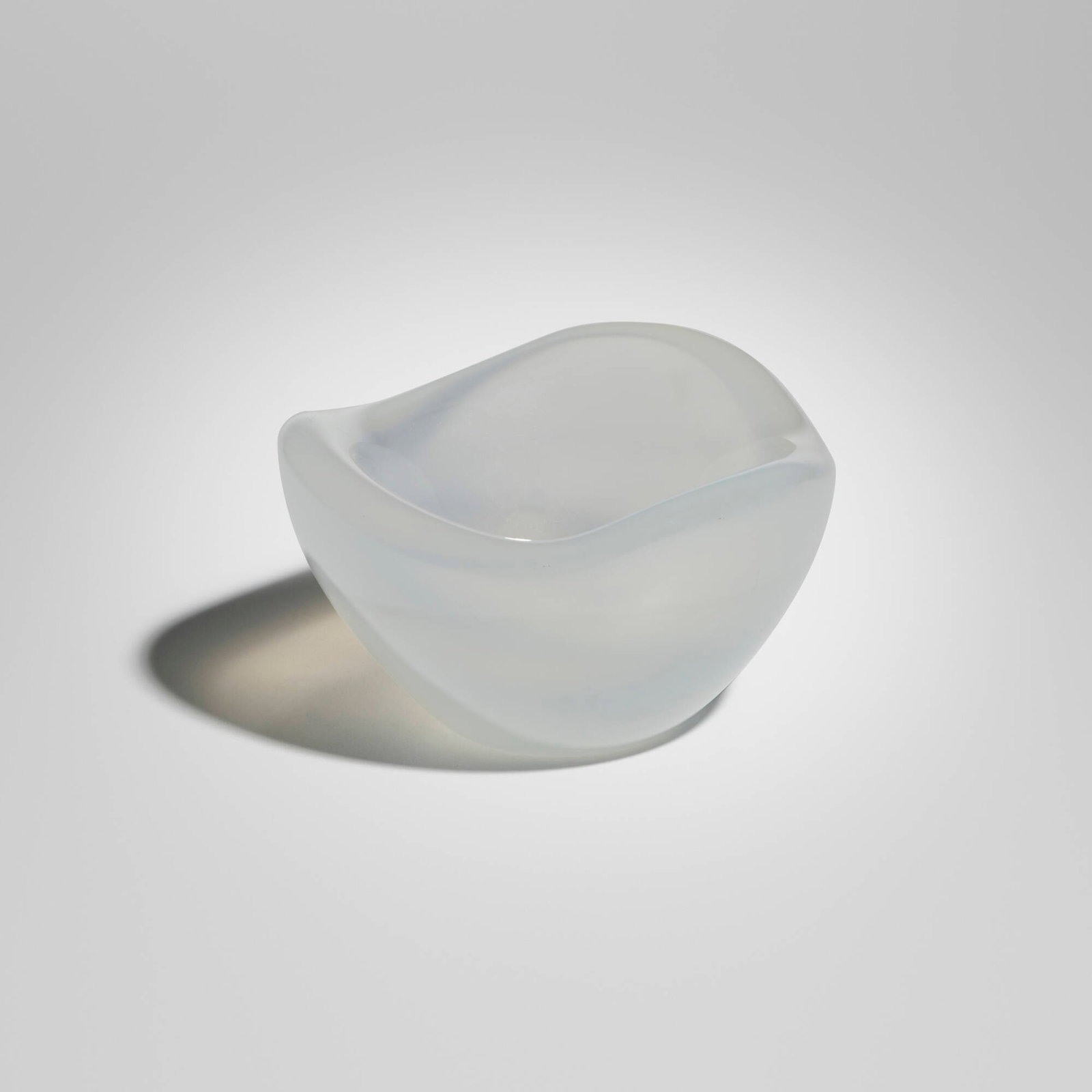 Scandinavian, Bowl: Scandinavian Bowl 20th century opalescent glass 2.25 h x 4 dia in (6 x 10 cm) This work will ship from Chicago, Illinois.