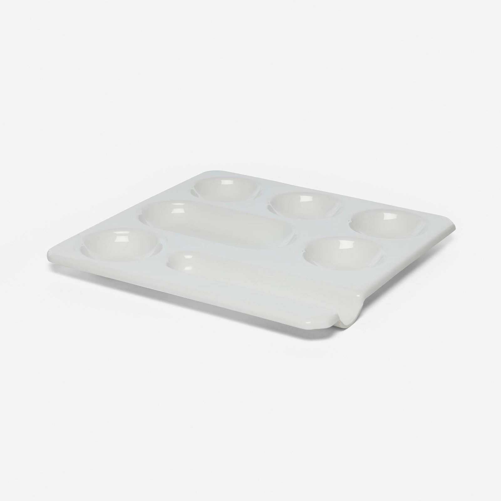 Alvar Aalto, Cocktail tray: Alvar Aalto Cocktail tray Sanka Oy Finland, 1954 / c. 1960 plastic 14.875 h x 14.75 w x 1.125 d in (38 x 37 x 3 cm) Foil manufacturer's label to reverse 'Cocktailtarjotin Design