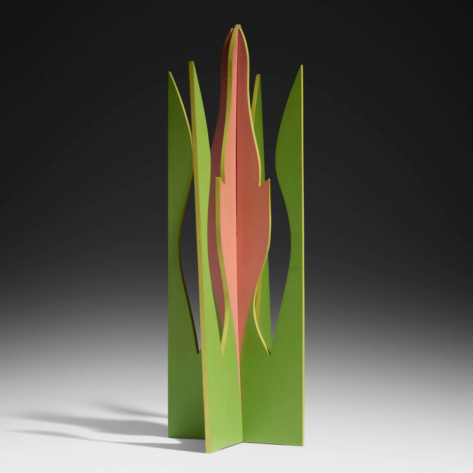 Giacomo Balla, Fiore Futurista: Giacomo Balla Fiore Futurista 1920 / 1968 painted wood 23.125 h x 8.375 dia in (59 x 21 cm) Incised signature, title, and number to lower edge 'Futur Balla A/58 Obelisco Multipli 18/40