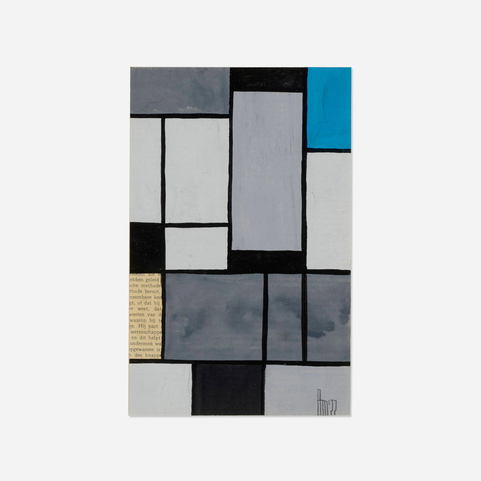 Phillip Metman, Untitled: Phillip Metman Untitled 1922 gouache and collage on paper sight: 8 h x 5 w in (20 x 13 cm) Signed and dated to lower right 'PM 22'. Provenance: Kerr Gallery, New York |