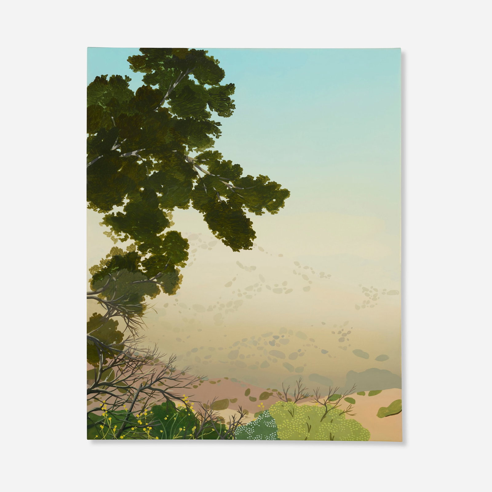 Jake Longstreth, Clear Creek 8: Jake Longstreth Clear Creek 8 2018 oil on canvas 29.875 h x 24 w in (76 x 61 cm) Signed, titled, and dated to verso 'Jake Longstreth Clear Creek 8 2018'. This work