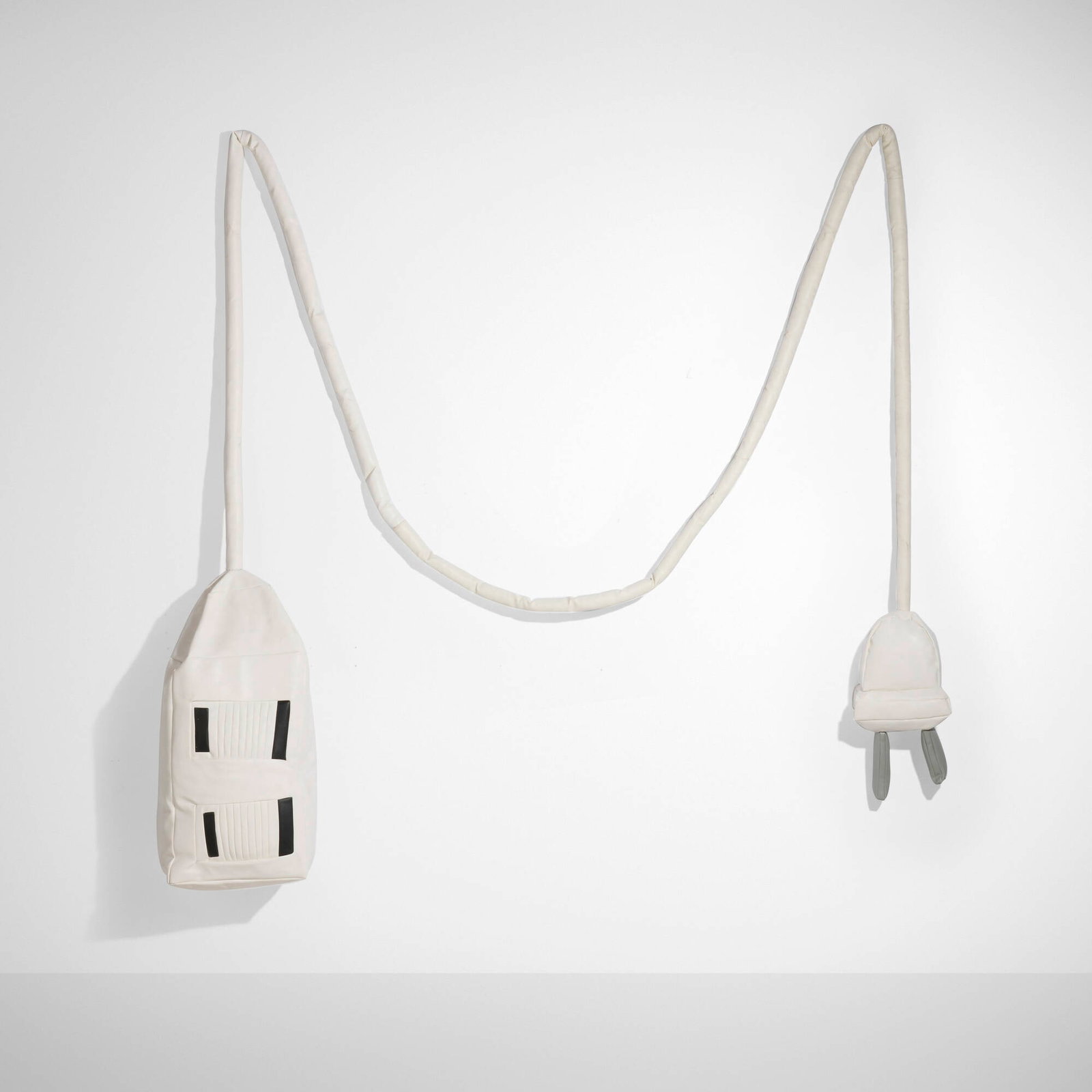 Al Freeman, Soft Extension Cord (White): Al Freeman Soft Extension Cord (White) 2018 pleather and polyester 97 h x 100.5 w x 13 d in (246 x 255 x 33 cm) This work will ship from Lambertville, New Jersey.