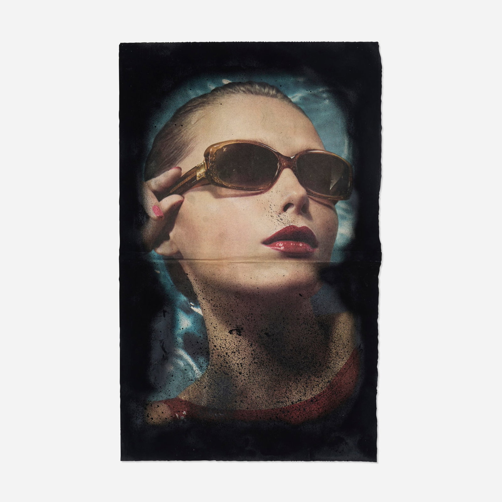 Kerstin Bratsch, Untitled: Kerstin Bratsch Untitled 2007 spray paint on newsprint 22 h x 13.5 w in (56 x 34 cm) Provenance: Andrew Kreps Gallery, New York | Private Collection This wo