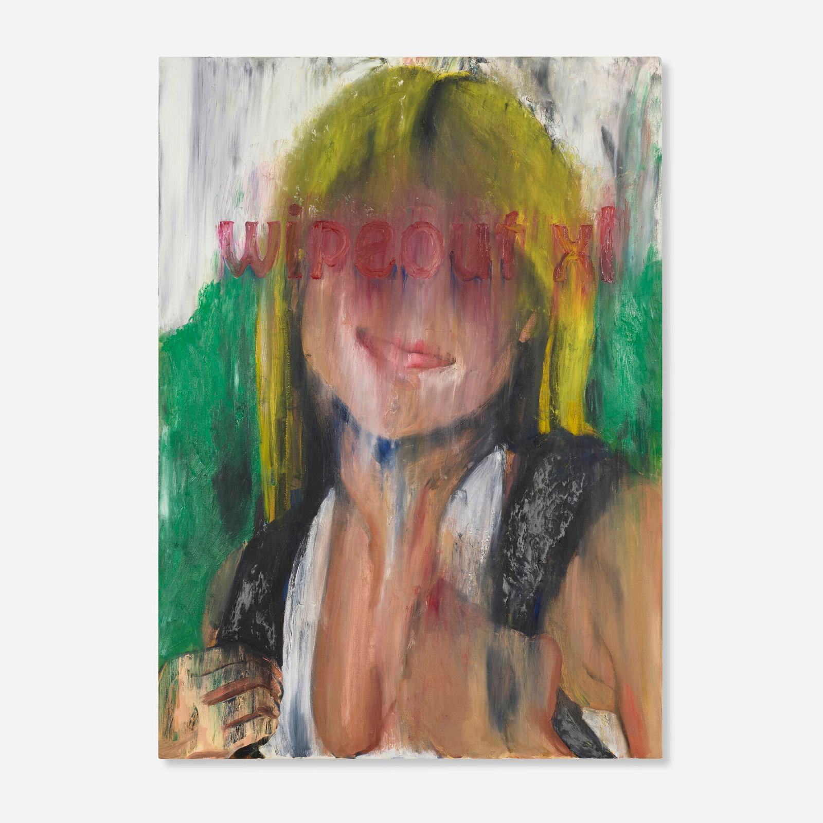 Parker Ito, The Most Infamous Girl in the History of the Internet: Parker Ito The Most Infamous Girl in the History of the Internet 2014 oil on canvas 64 h x 46 w in (163 x 117 cm) Provenance: Chateau Shatto, Los Angeles | Private Collection <