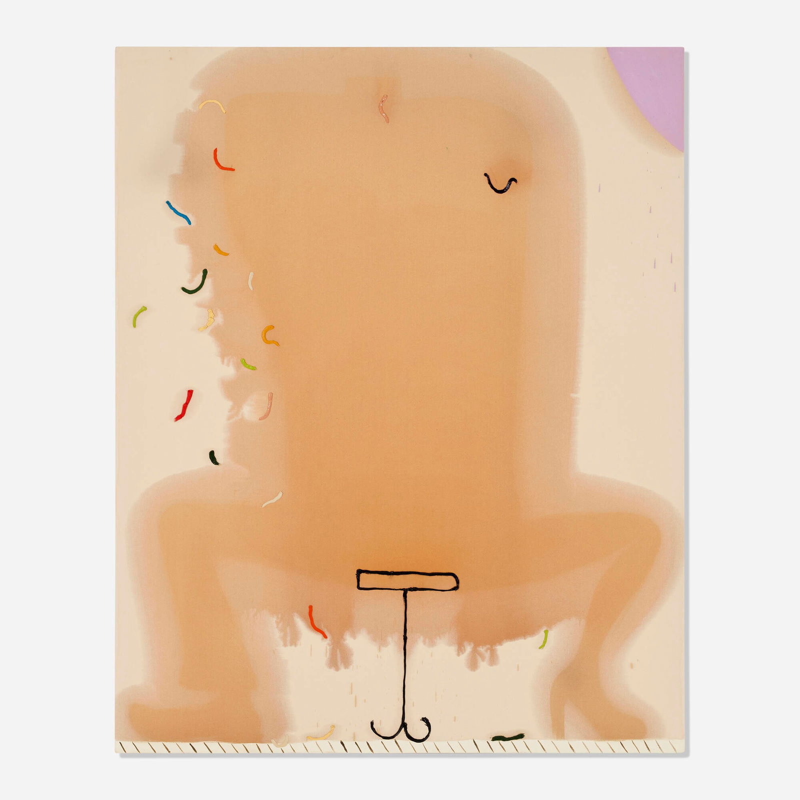 Florian Meisenberg, The Voice Inside: Florian Meisenberg The Voice Inside 2011 oil on canvas 96 h x 78.25 w x 1.75 d in (244 x 199 x 4 cm) Signed and dated to verso 'F. Meisenberg 2011'. Provenance: Wentrup Gallery, Berlin | Private