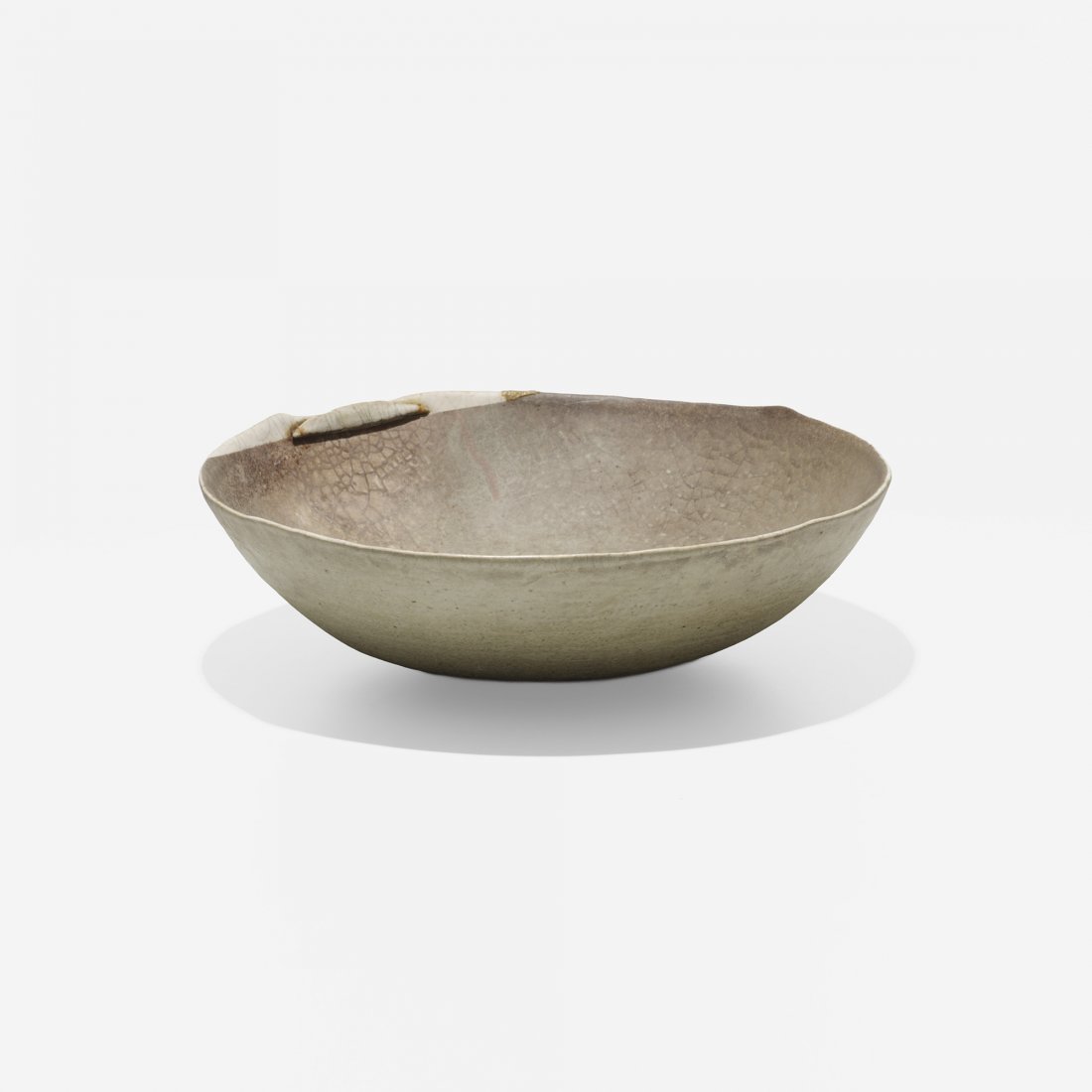 Richard DeVore bowl: Richard DeVore bowl USA, 1980 glazed earthenware 13.75 w x 13.25 d x 4.5 h inches