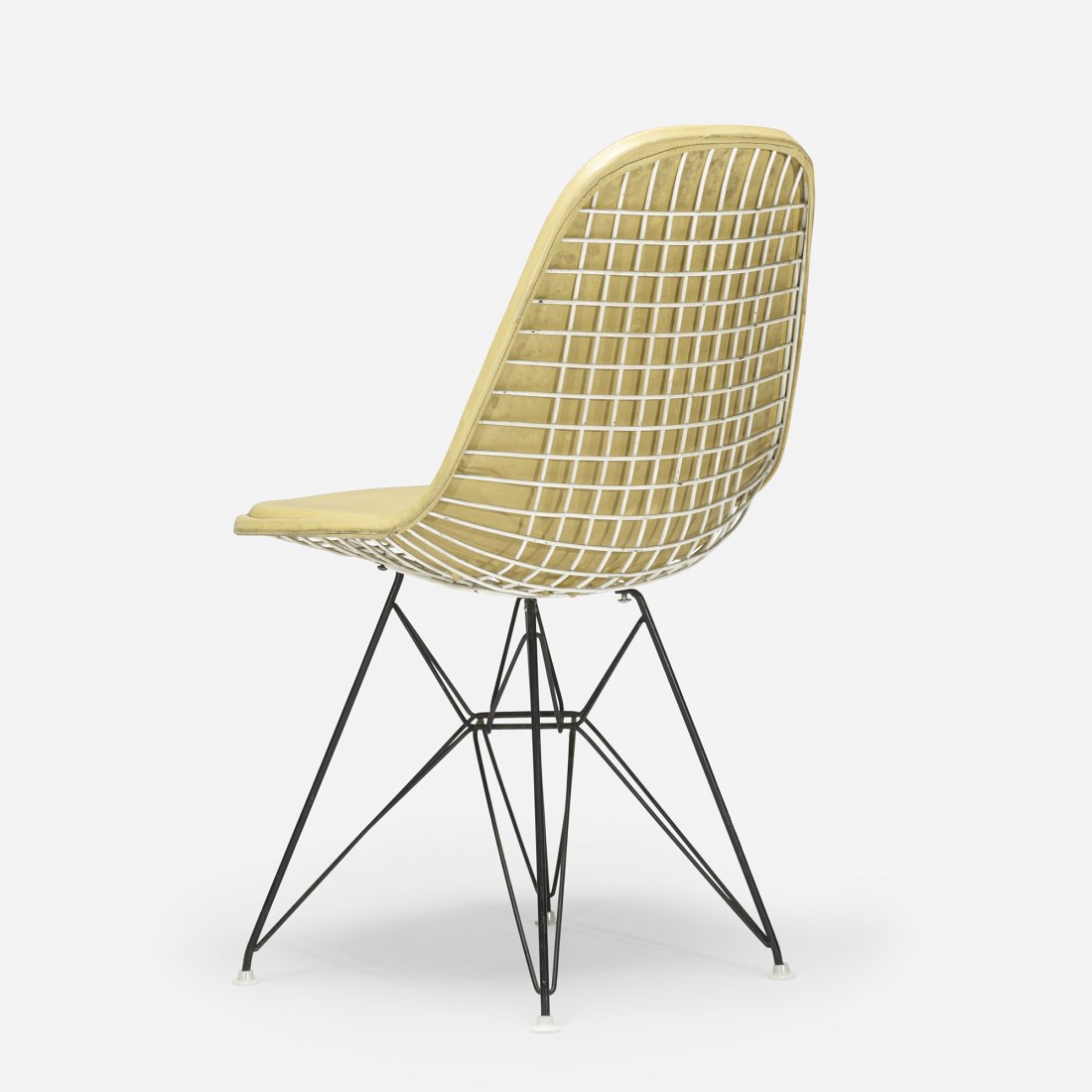 Charles and Ray Eames DSR: Charles and Ray Eames DSR Herman Miller USA, 1951 vinyl, enameled steel, plastic 18.75 w x 21 d x 31.75 h inches Signed with applied fabric manufacturer's label to underside: [Herman Miller Furniture 