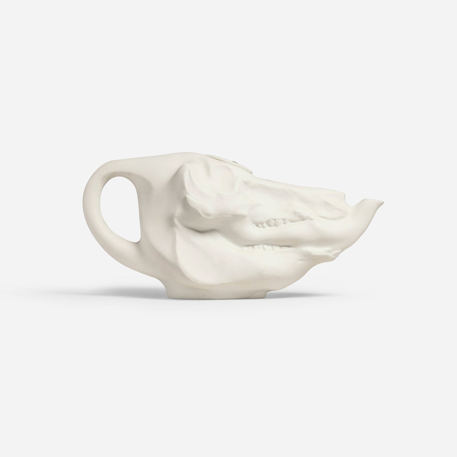 Wieki Somers, High Tea Pot and Cozy: Wieki Somers High Tea Pot and Cozy Studio Wieki Somers 2003 porcelain, muskrat fur, stainless steel, leather 9 h x 18 w x 9 d in (23 x 46 x 23 cm) Incised signature and date to underside o