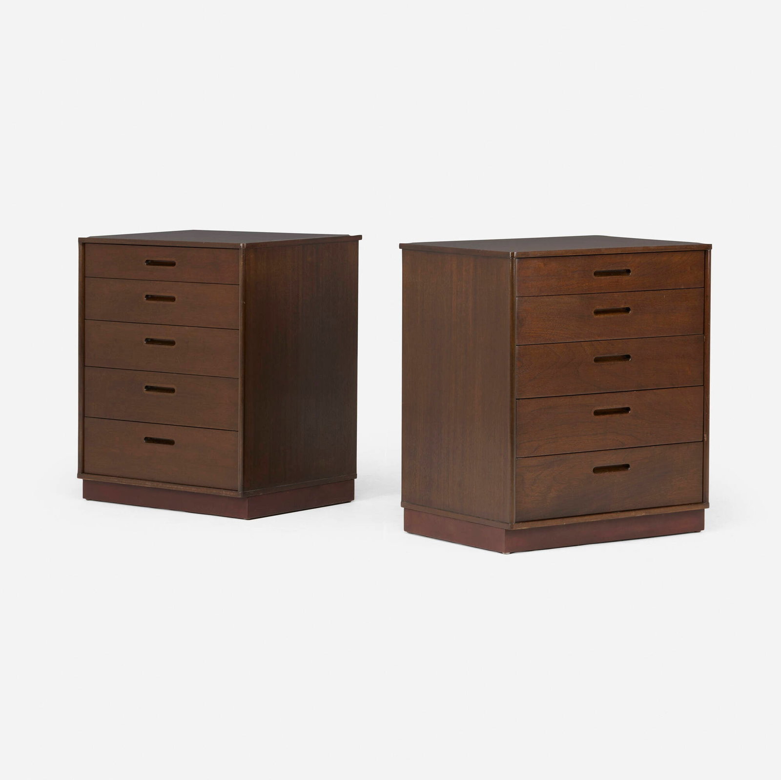 Edward Wormley, Chests of drawers, pair (1 of 3)