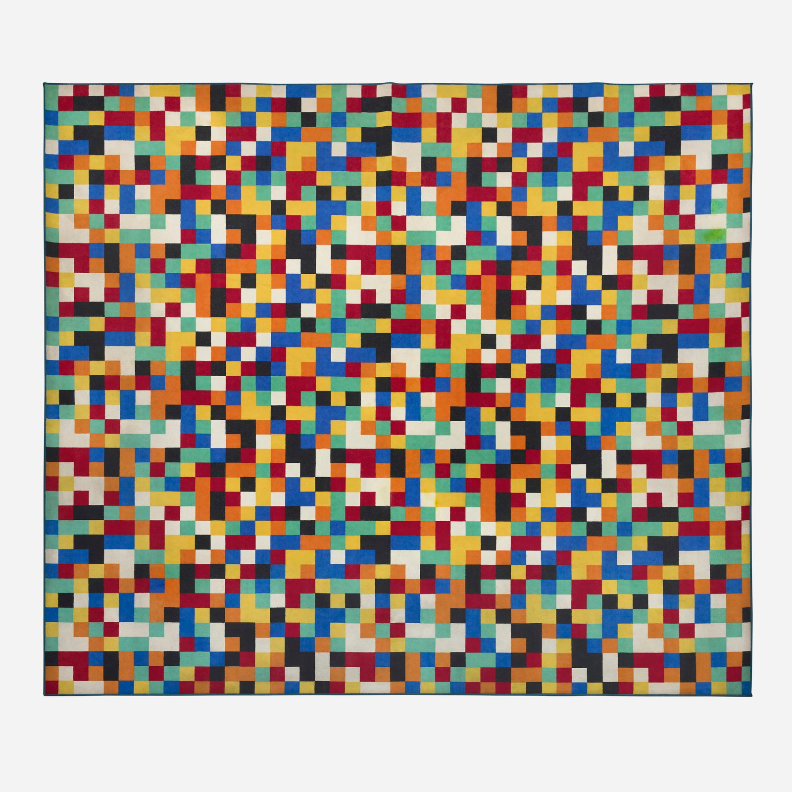 Gerhard Richter, 1024 Colors carpet: Gerhard Richter 1024 Colors carpet Vorwerk Germany, 1988 multiple tufted nylon 10'9" x 9'4" in (328 x 284 cm) Printed manufacturer's mark to reverse 'Vorwerk'. Literature: Bodenreform: