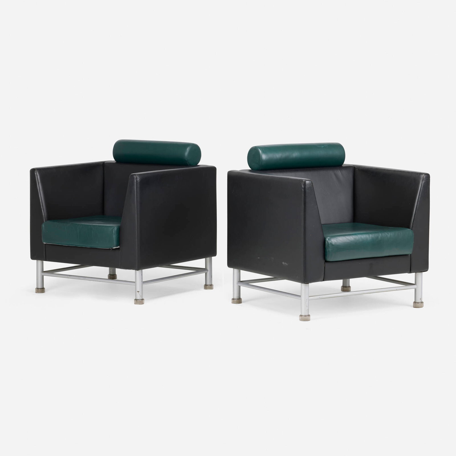 Ettore Sottsass, Eastside lounge chairs model 35S1, pair (1 of 5)