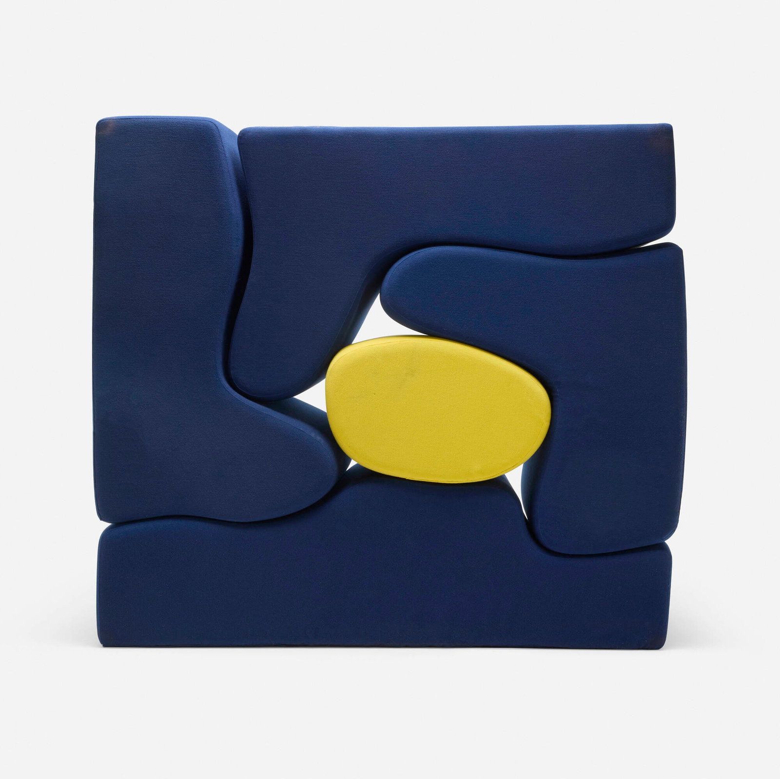 Roberto Sebastian Matta, Malitte modular seating system: Roberto Sebastian Matta Malitte modular seating system Gavina Chile / Italy, 1966 wool upholstery over polyurethane foam assembled: 62.375 h x 61.5 w x 25 d in (158 x 156 x 63 cm) An examp