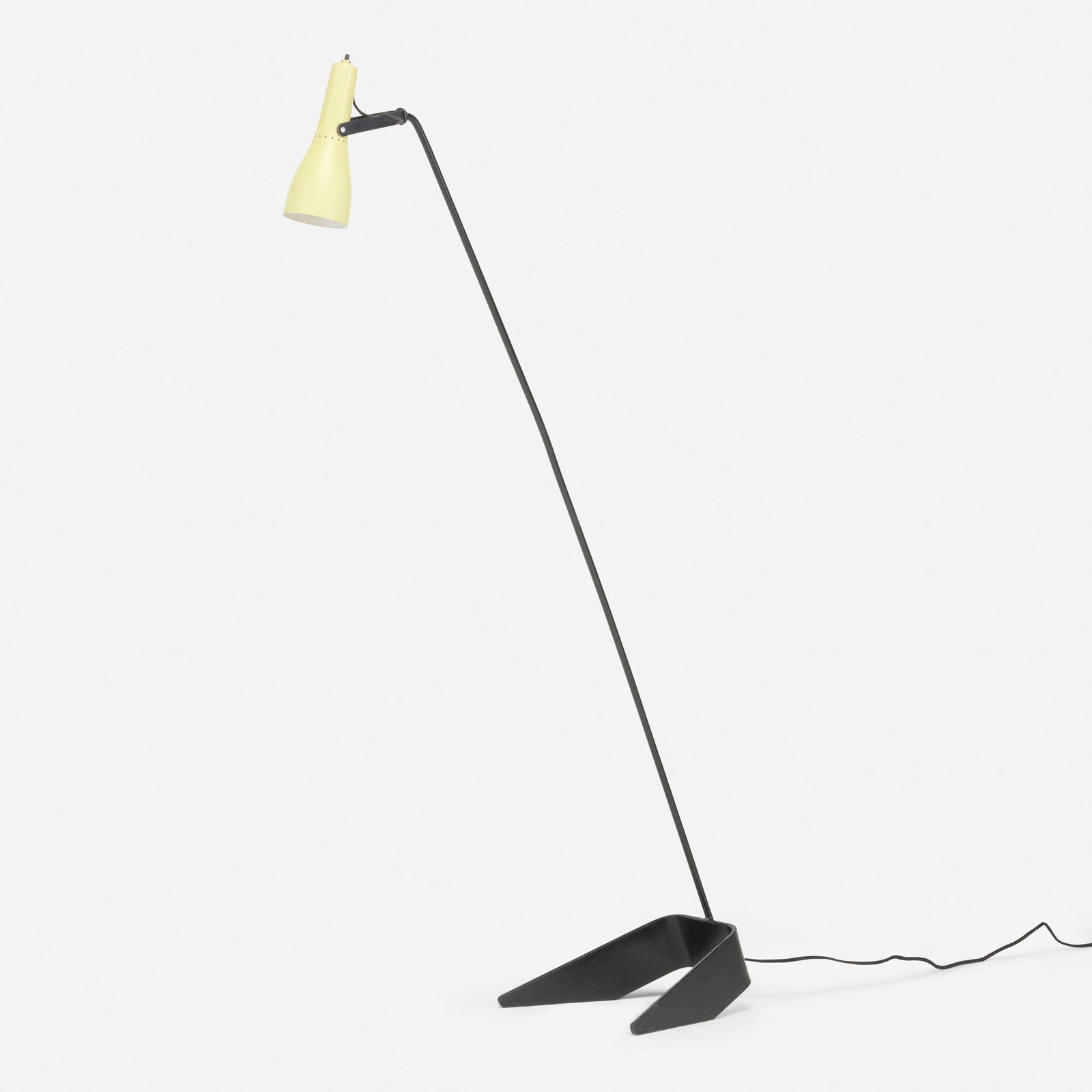 Clement Meadmore, Calyx floor lamp: Clement Meadmore Calyx floor lamp Australia/USA, 1954 painted aluminum and steel 52 h x 10.25 w x 11 d in (132 x 26 x 28 cm) An example of this design is in the permanent collection of the