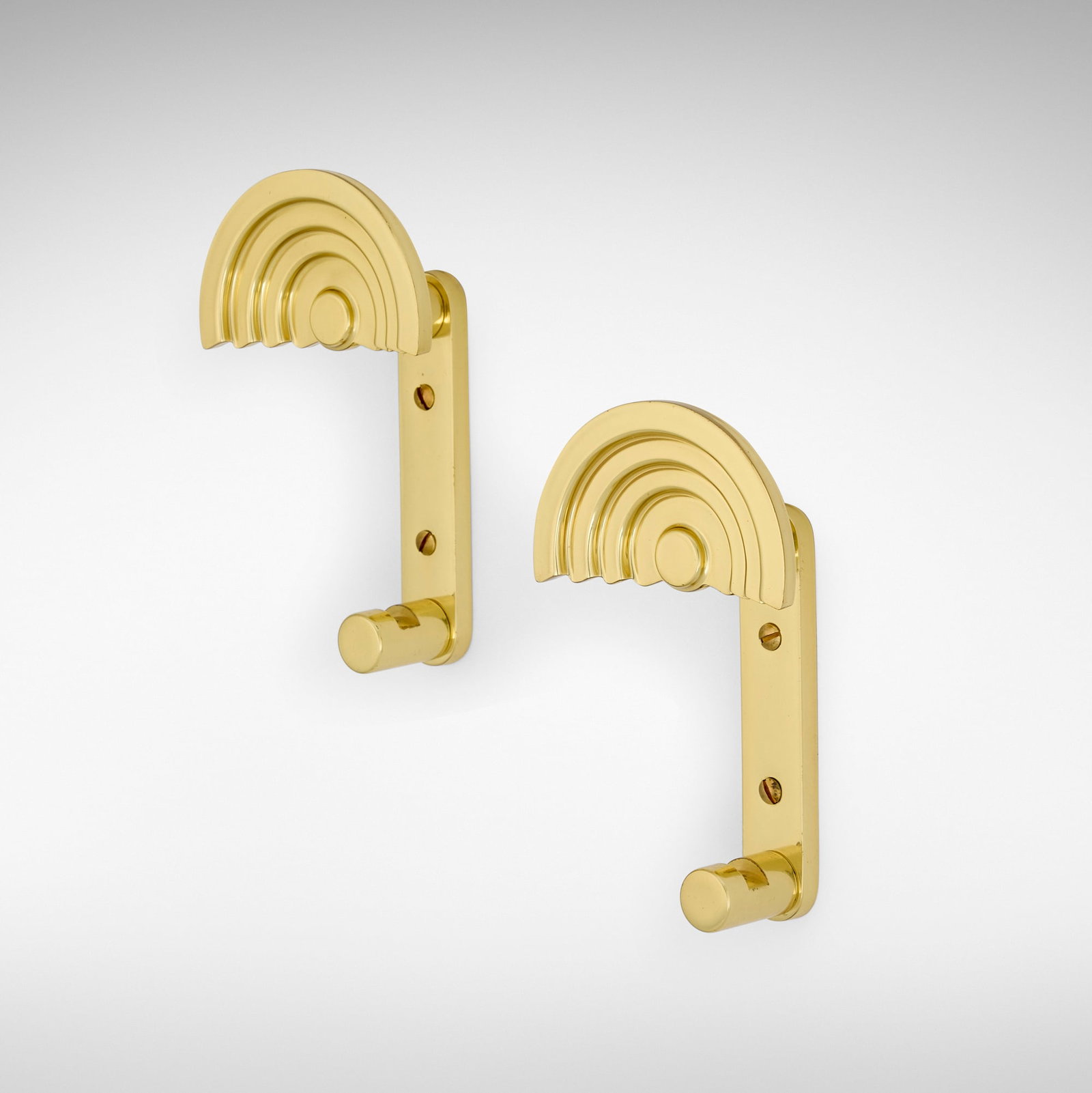 Ettore Sottsass, Coat hooks model SE 314, pair (1 of 3)