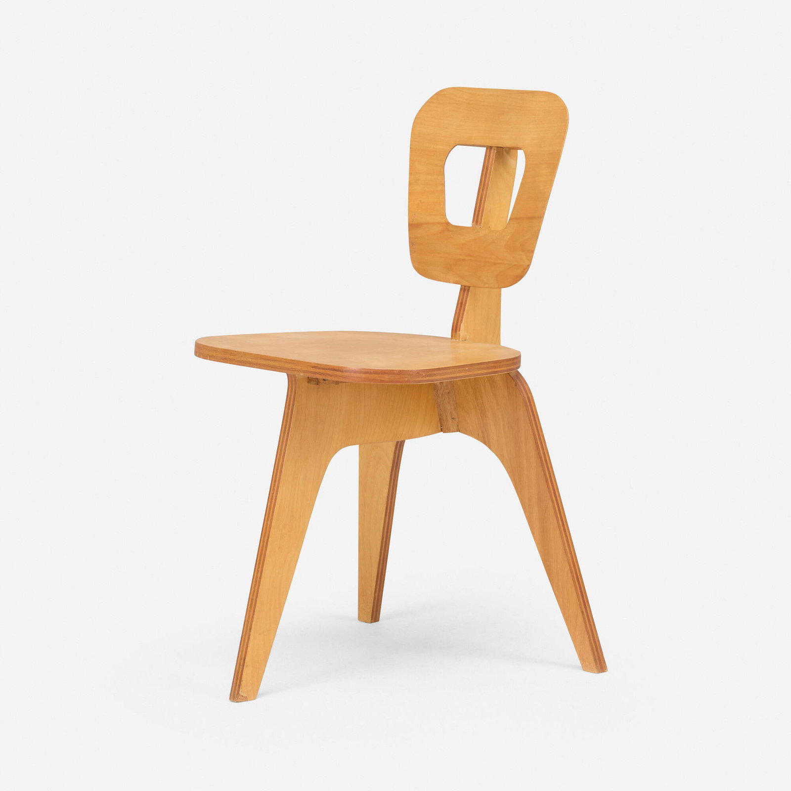 After Arthur Collani, Chair: After Arthur Collani Chair c. 1955 ash 29.25 h x 15.5 w x 21.25 d in (74 x 39 x 54 cm) This chair design by Arthur Collani was published in the January 1954 Home Craftsman magazine as a