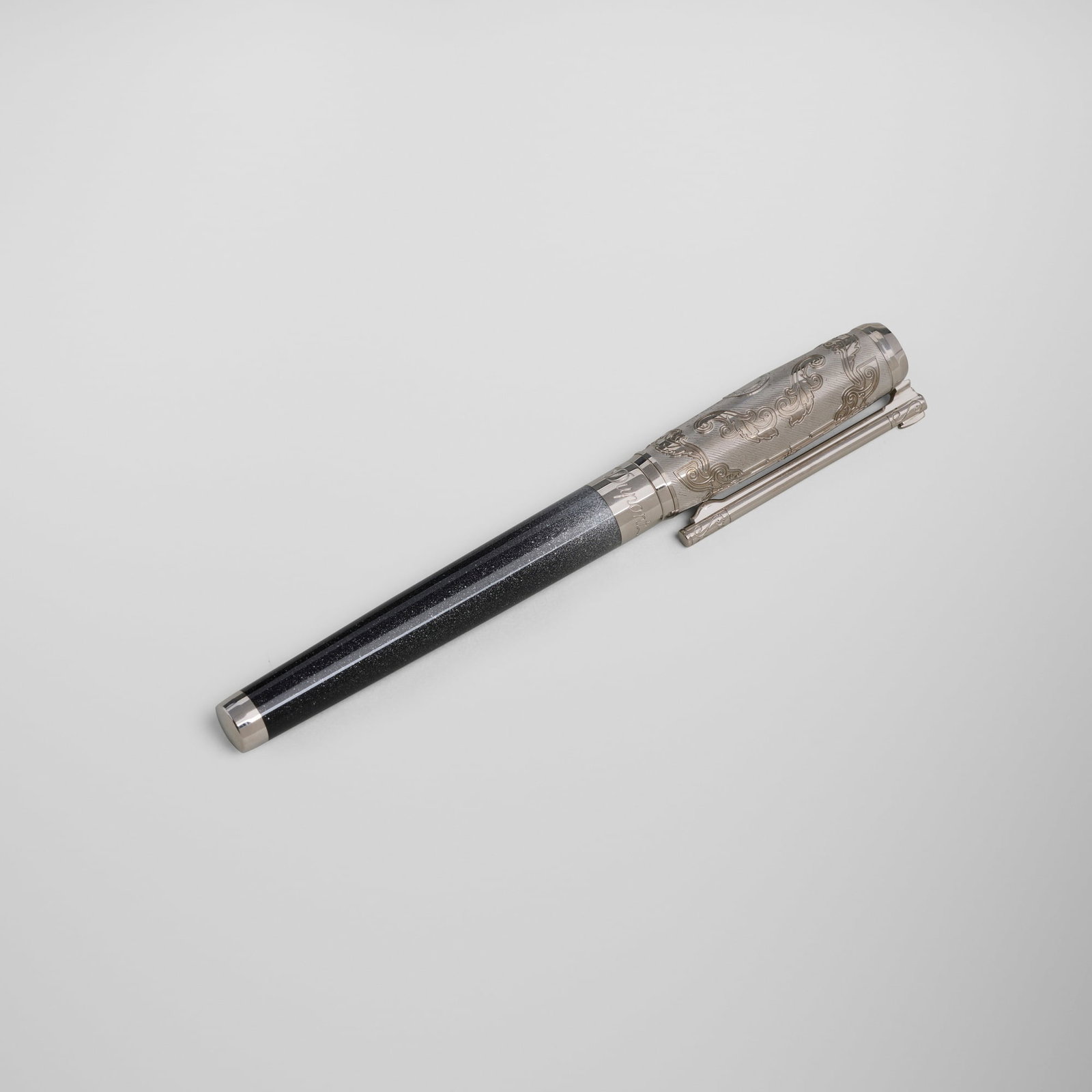 S.T. Dupont, Conquest of the Wild West rollerball pen: S.T. Dupont Conquest of the Wild West rollerball pen France, 2017 lacquer, palladium-plated metal 5.75 h x 0.75 w x 0.5 d in (15 x 2 x 1 cm) Impressed manufacturer's mark and number '