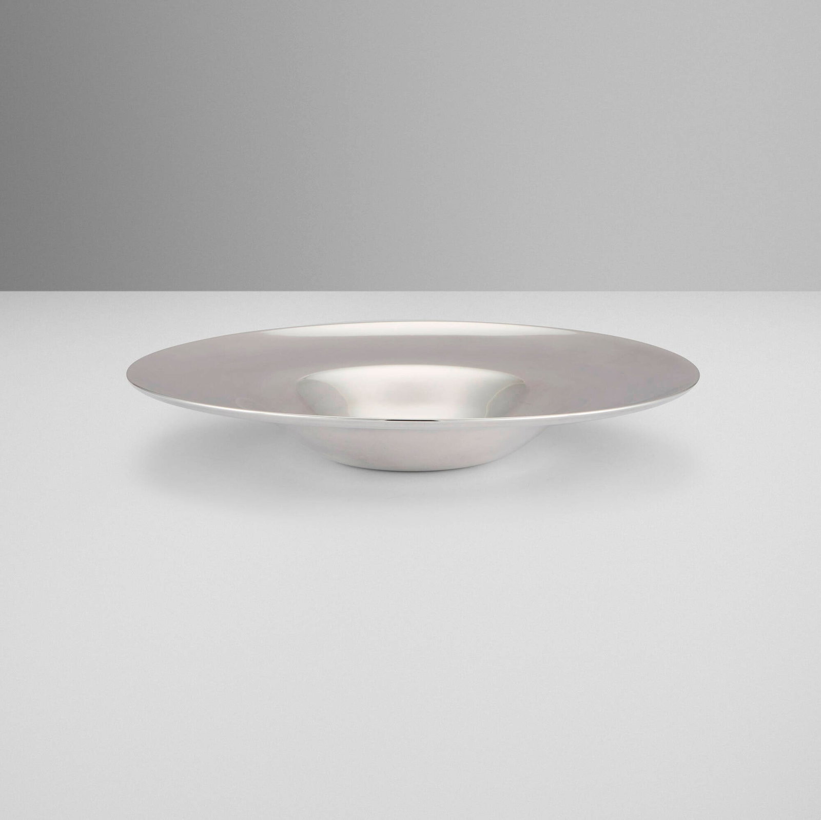 Afra and Tobia Scarpa, Bowl: Afra and Tobia Scarpa Bowl San Lorenzo Italy, c. 1992 fine silver 2 h x 11.5 dia in (5 x 29 cm) Impressed maker's marks to underside '999'. 16.49 ozt. This work will ship from Los Angeles,