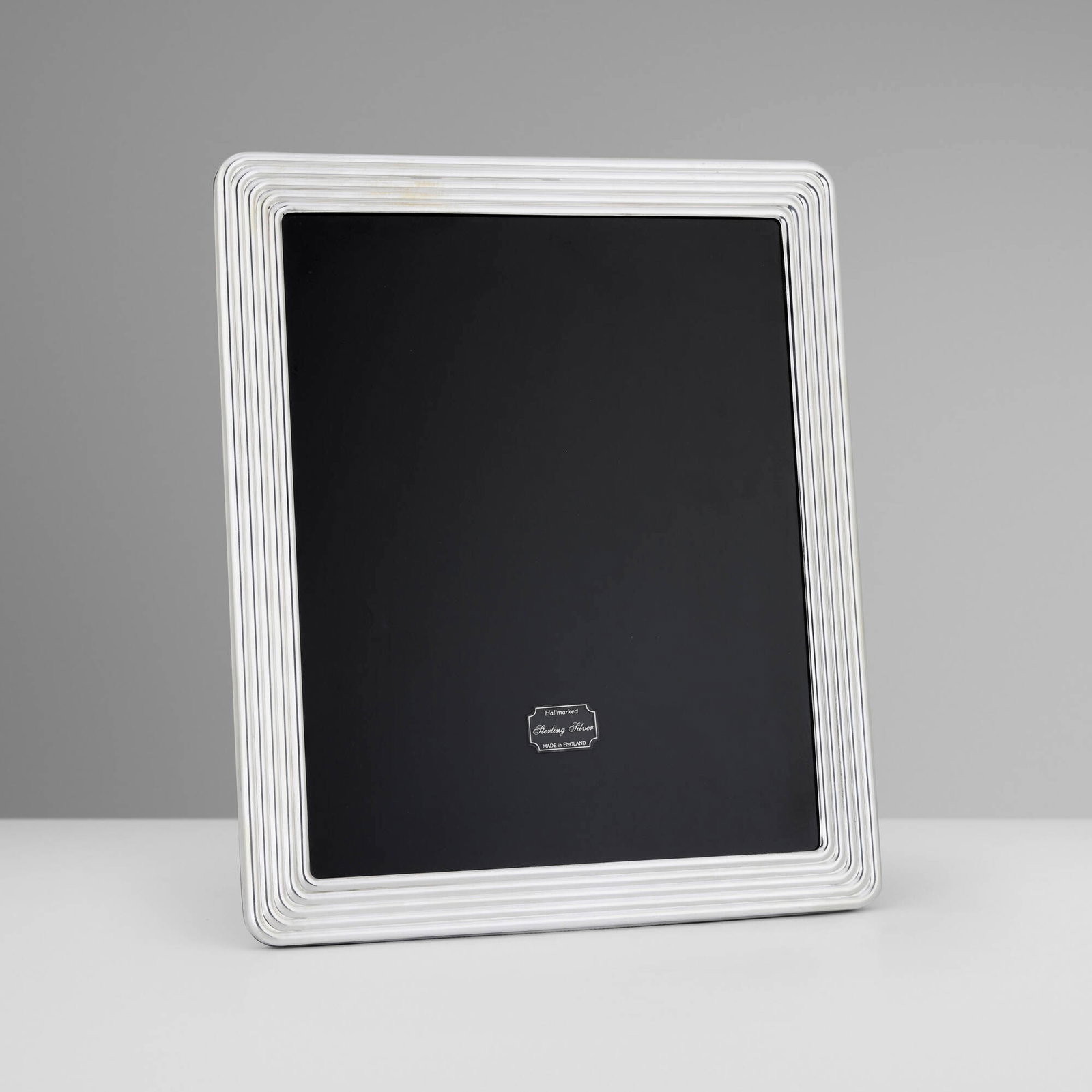 Asprey & Garrard Limited, Elizabeth II large picture frame: Asprey & Garrard Limited Elizabeth II large picture frame London, United Kingdom, 2000 sterling silver, leather, glass 12 h x 10 w x 1 d in (30 x 25 x 3 cm) Printed manufacturer's mark to