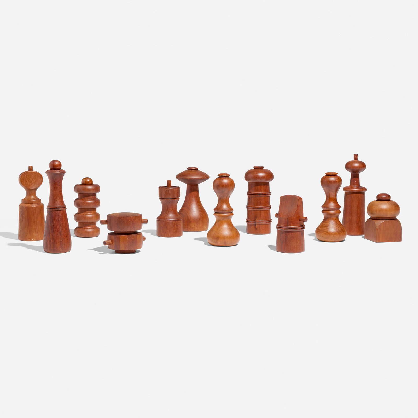Jens Quistgaard, Collection of twelve salt and pepper mills (1 of 5)