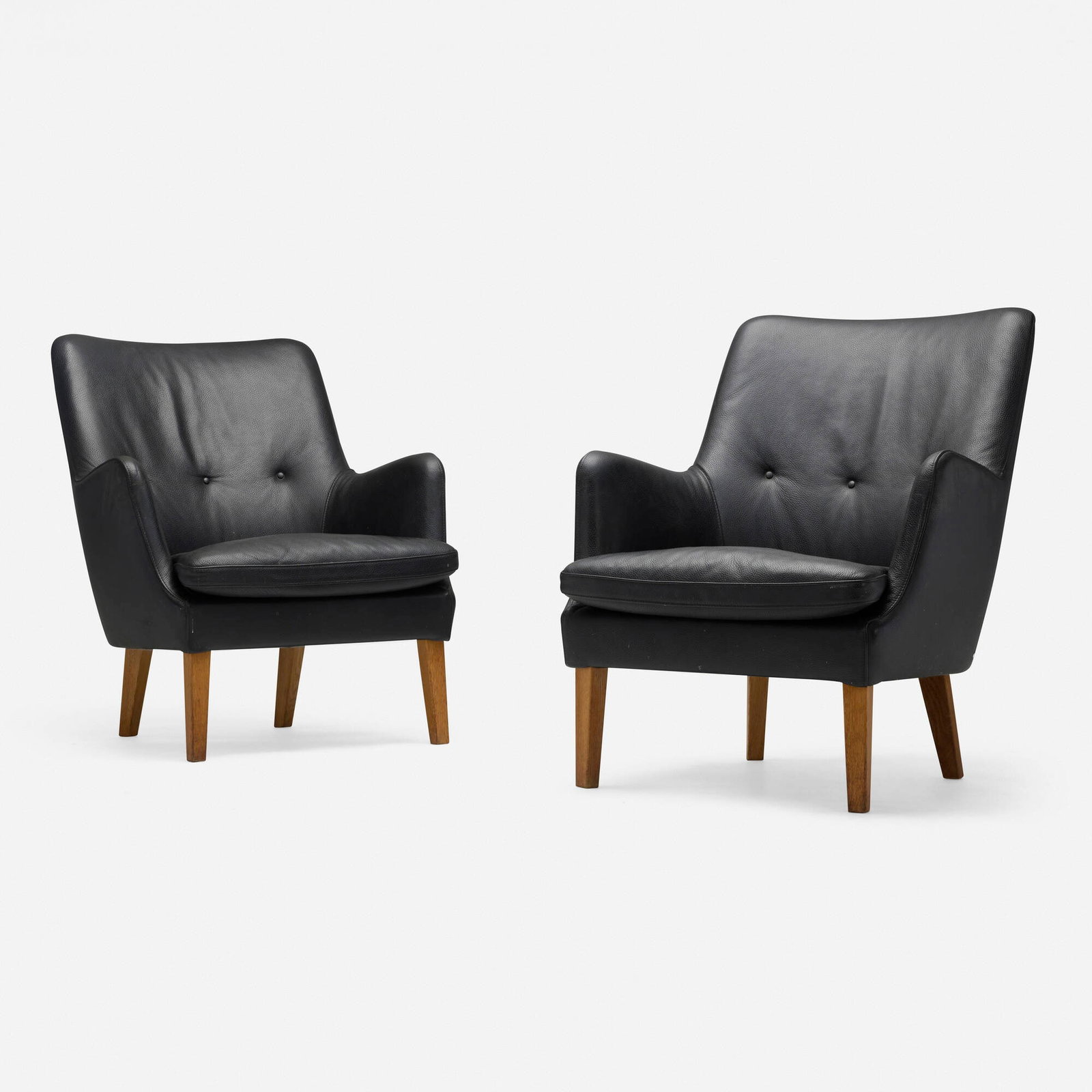 Arne Vodder, Lounge chairs model AV 53, pair (1 of 5)