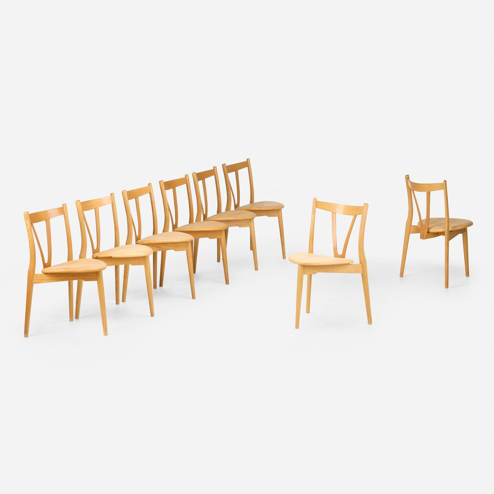 Hans J. Wegner, Dining chairs model PP51/3 V, set of eight (1 of 5)