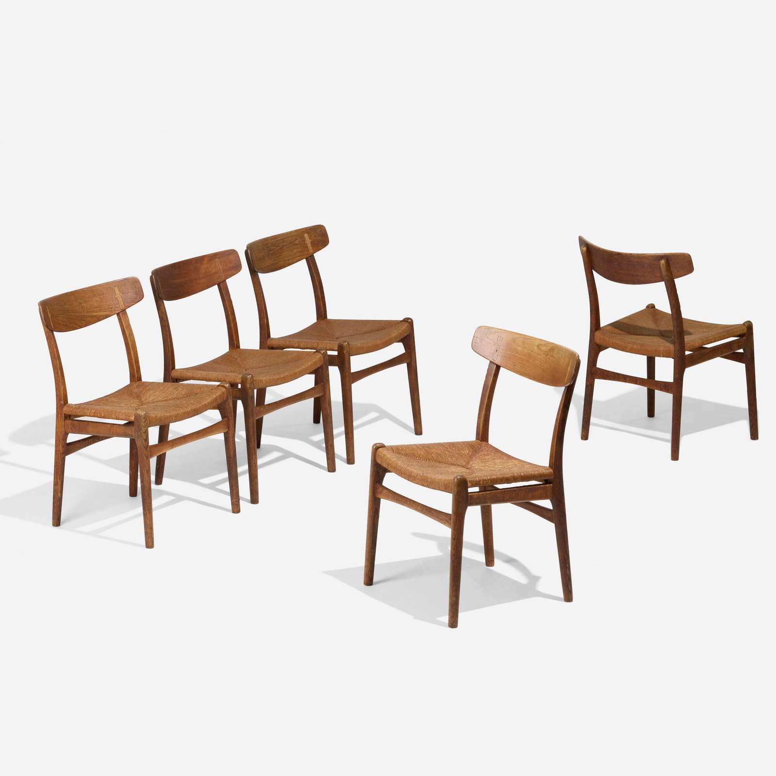 Hans J. Wegner, Dining chairs model CH 23, set of five (1 of 4)