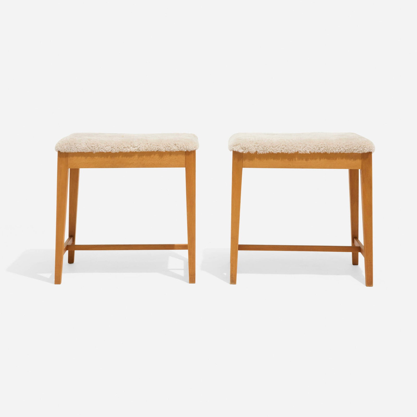 Danish, Stools, pair - 2
