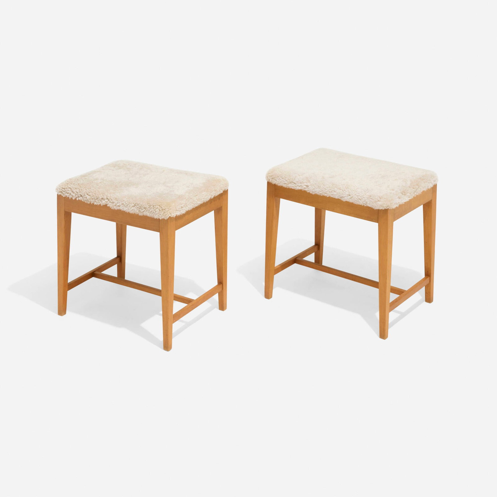 Danish, Stools, pair - 3