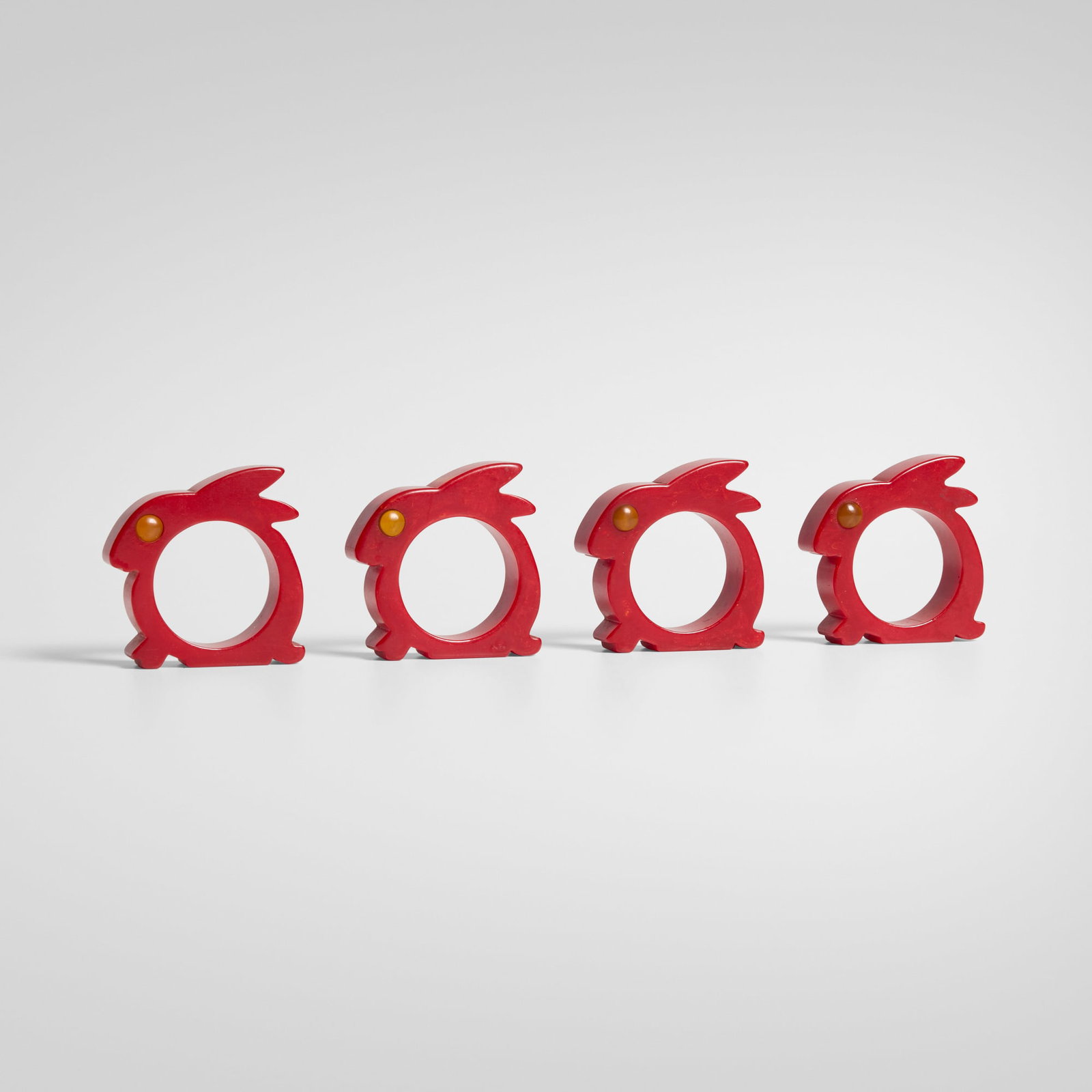 Art Deco, Rabbit napkin rings, set of four (1 of 3)