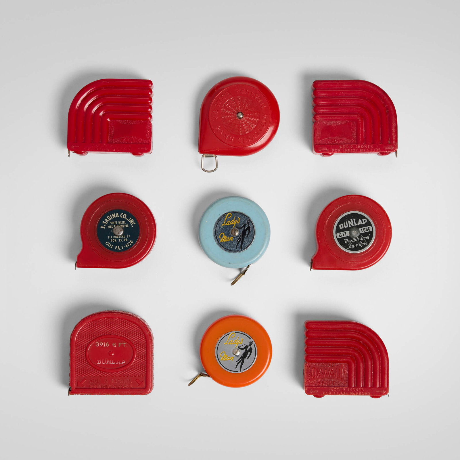 Vintage, Collection of nine tape measures (1 of 4)